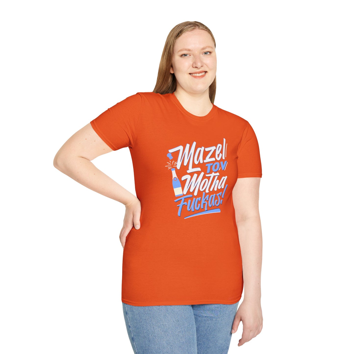 "Mazel Tov Motha Fuckas" Unisex Softstyle T-Shirt