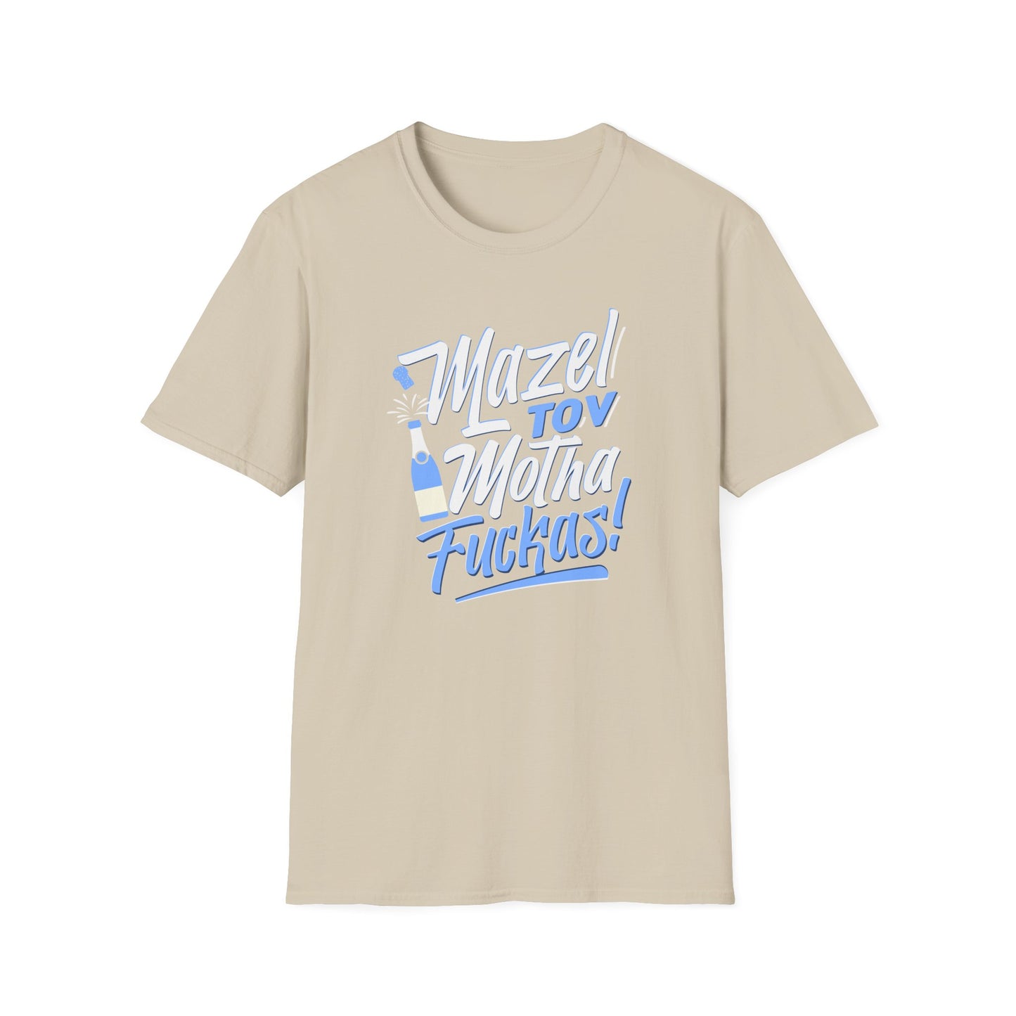 "Mazel Tov Motha Fuckas" Unisex Softstyle T-Shirt