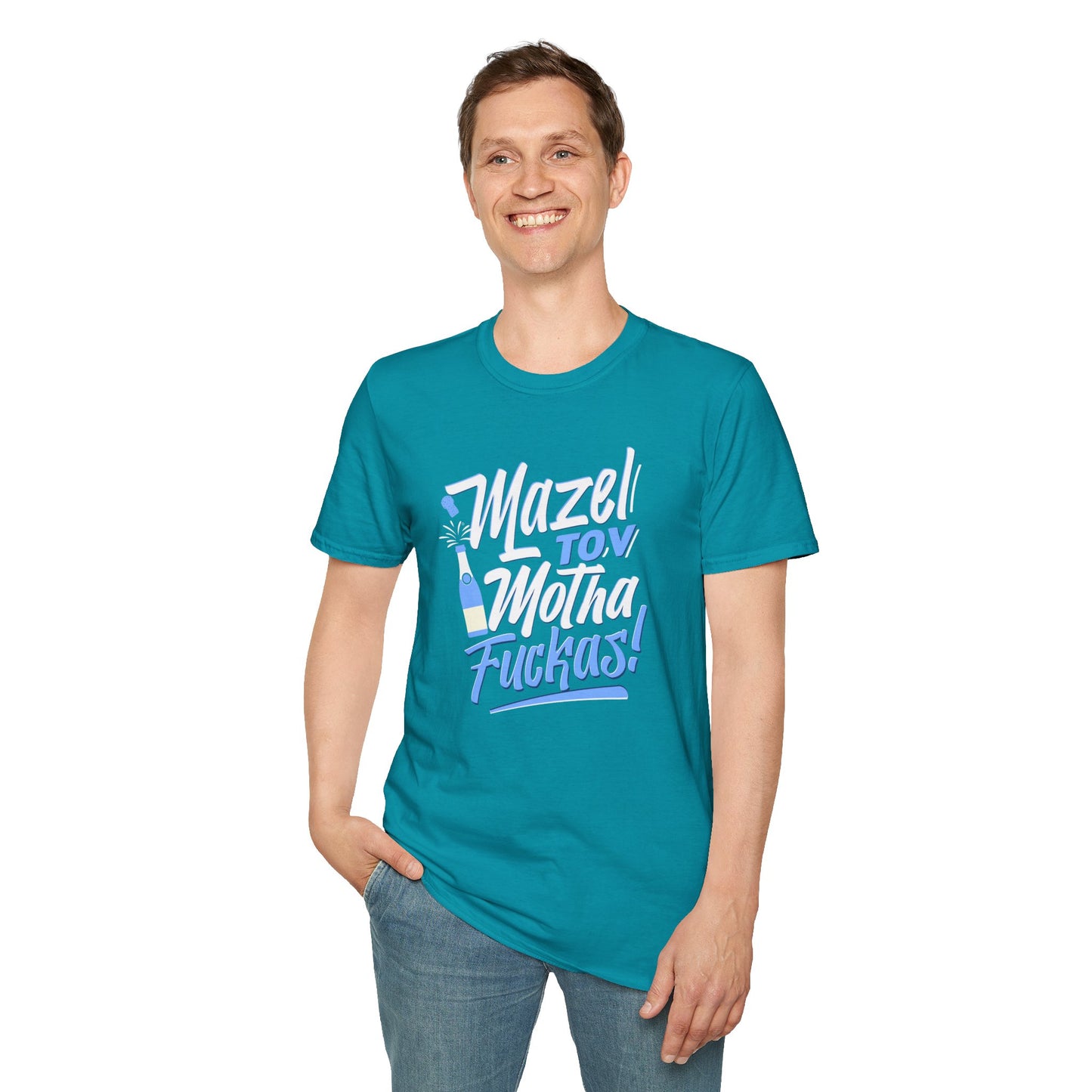 "Mazel Tov Motha Fuckas" Unisex Softstyle T-Shirt