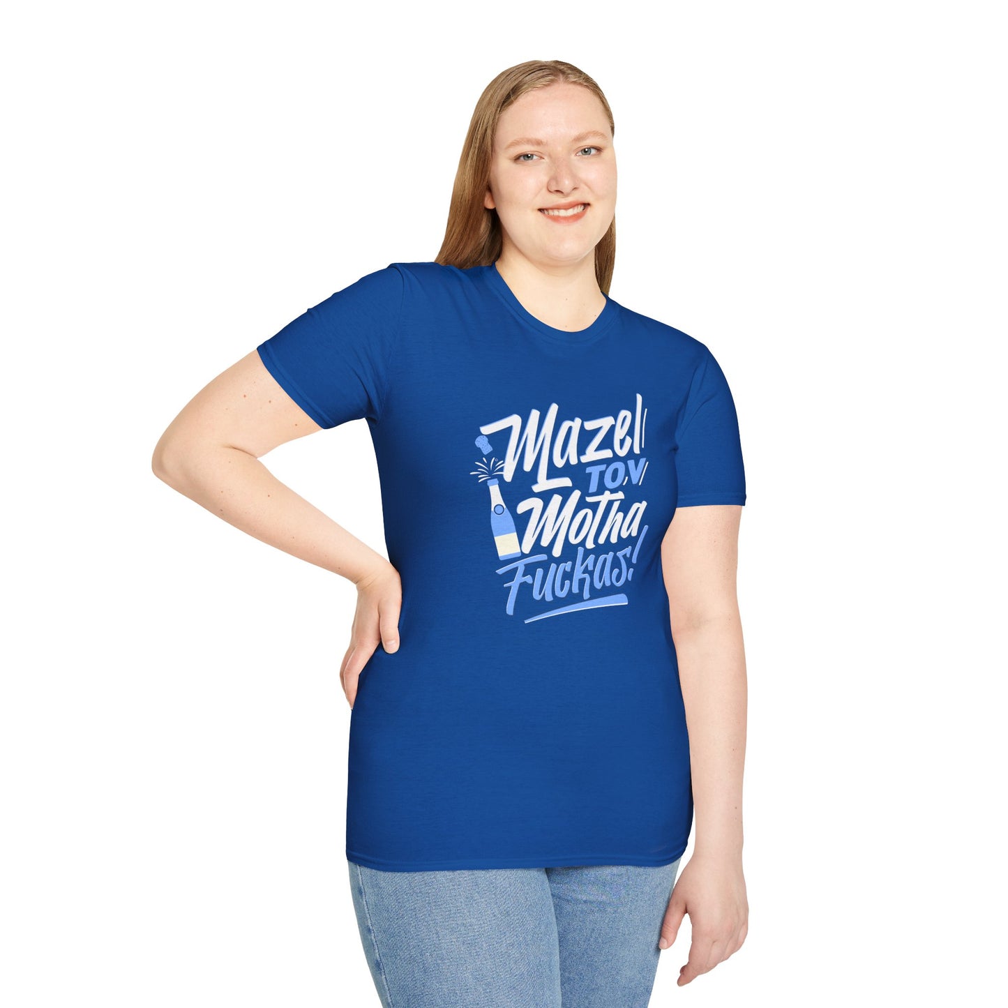 "Mazel Tov Motha Fuckas" Unisex Softstyle T-Shirt