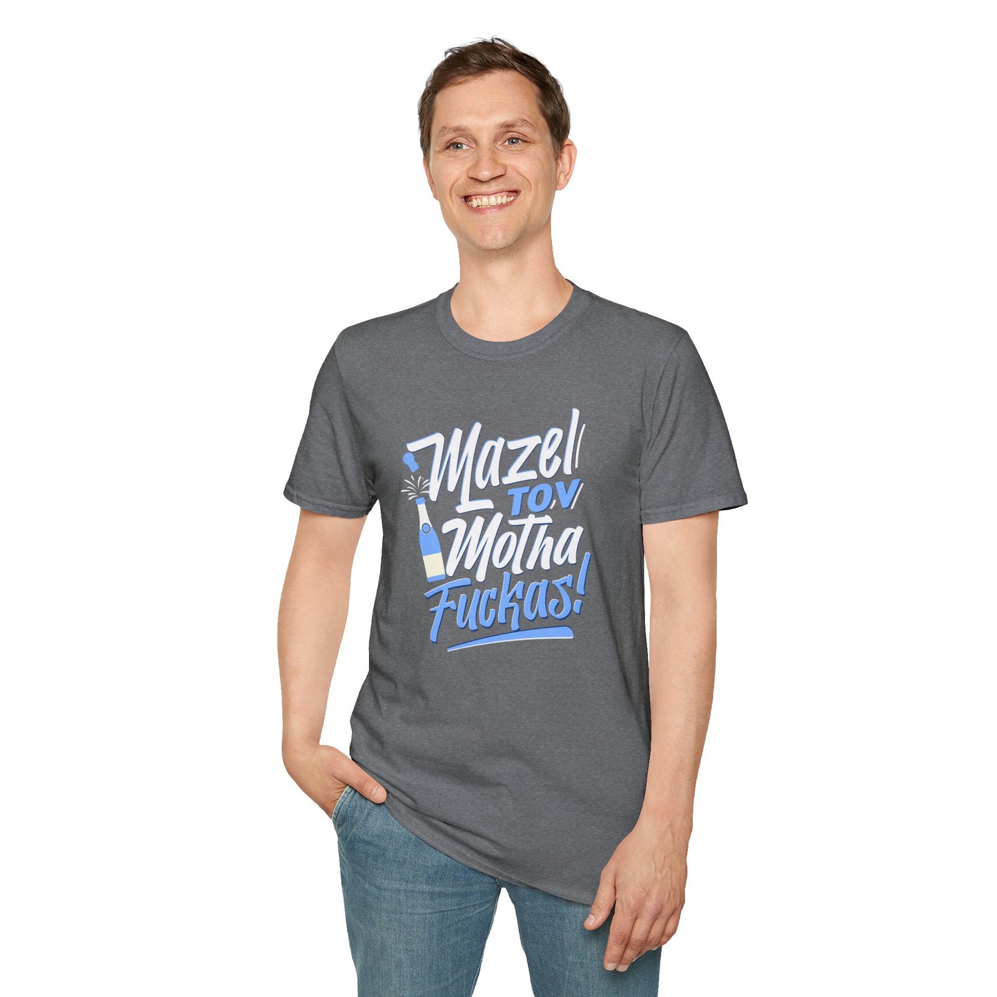 "Mazel Tov Motha Fuckas" Unisex Softstyle T-Shirt