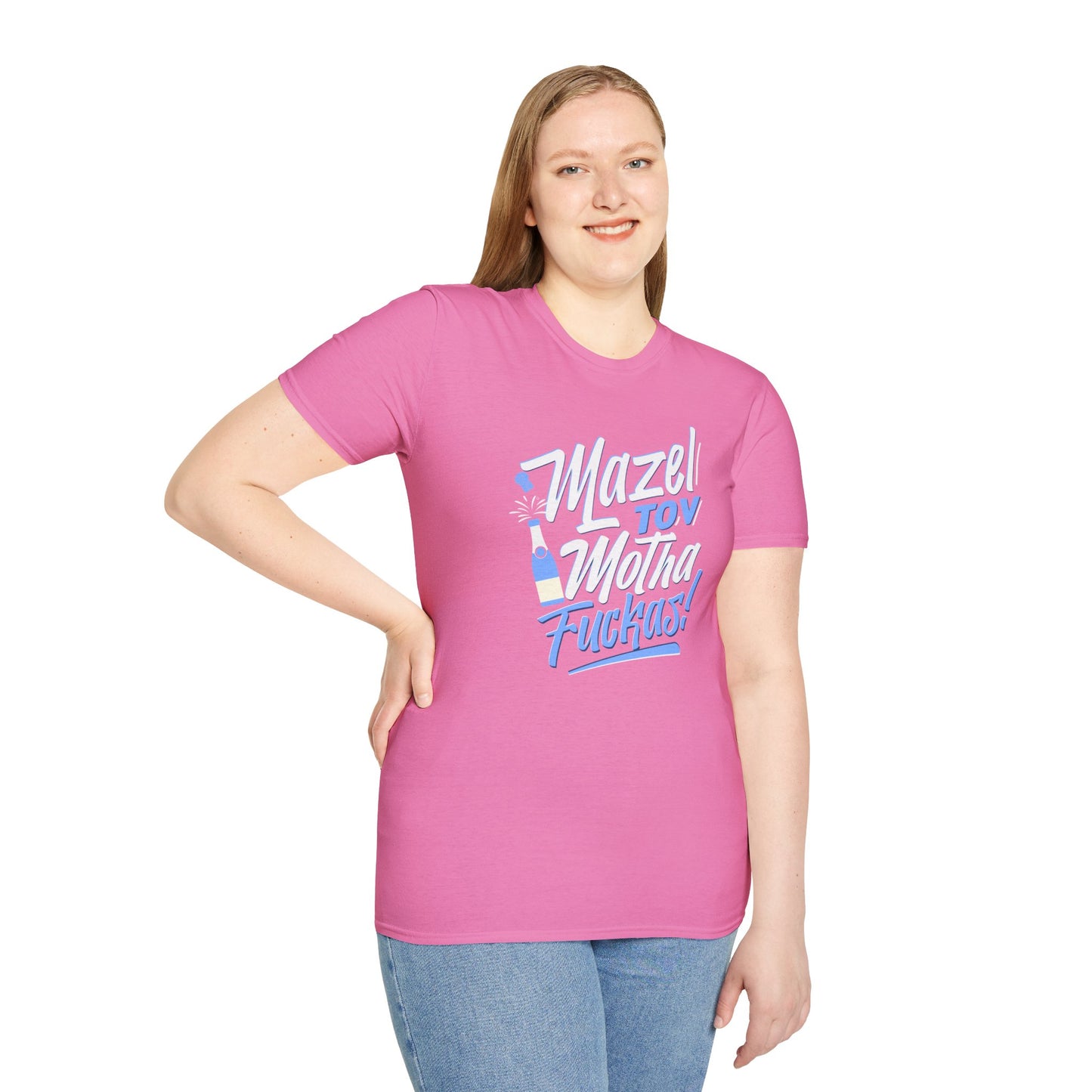 "Mazel Tov Motha Fuckas" Unisex Softstyle T-Shirt