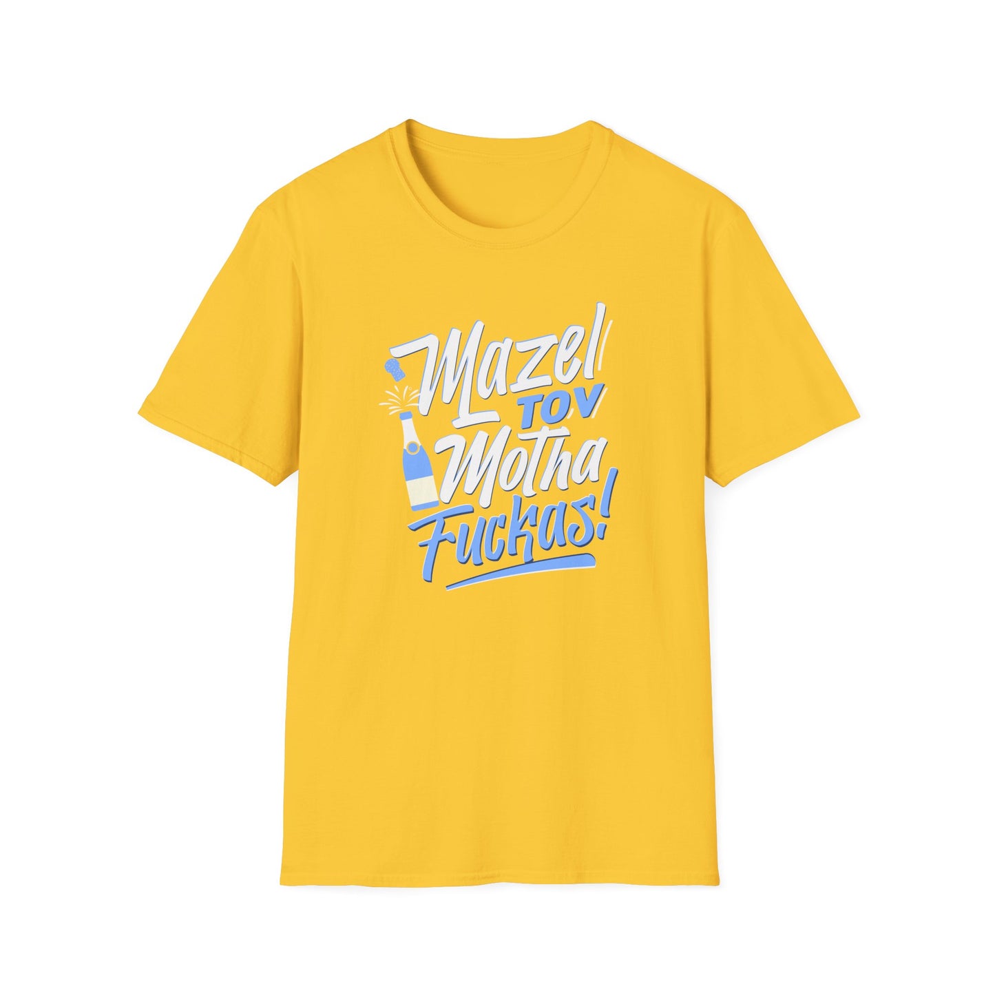 "Mazel Tov Motha Fuckas" Unisex Softstyle T-Shirt