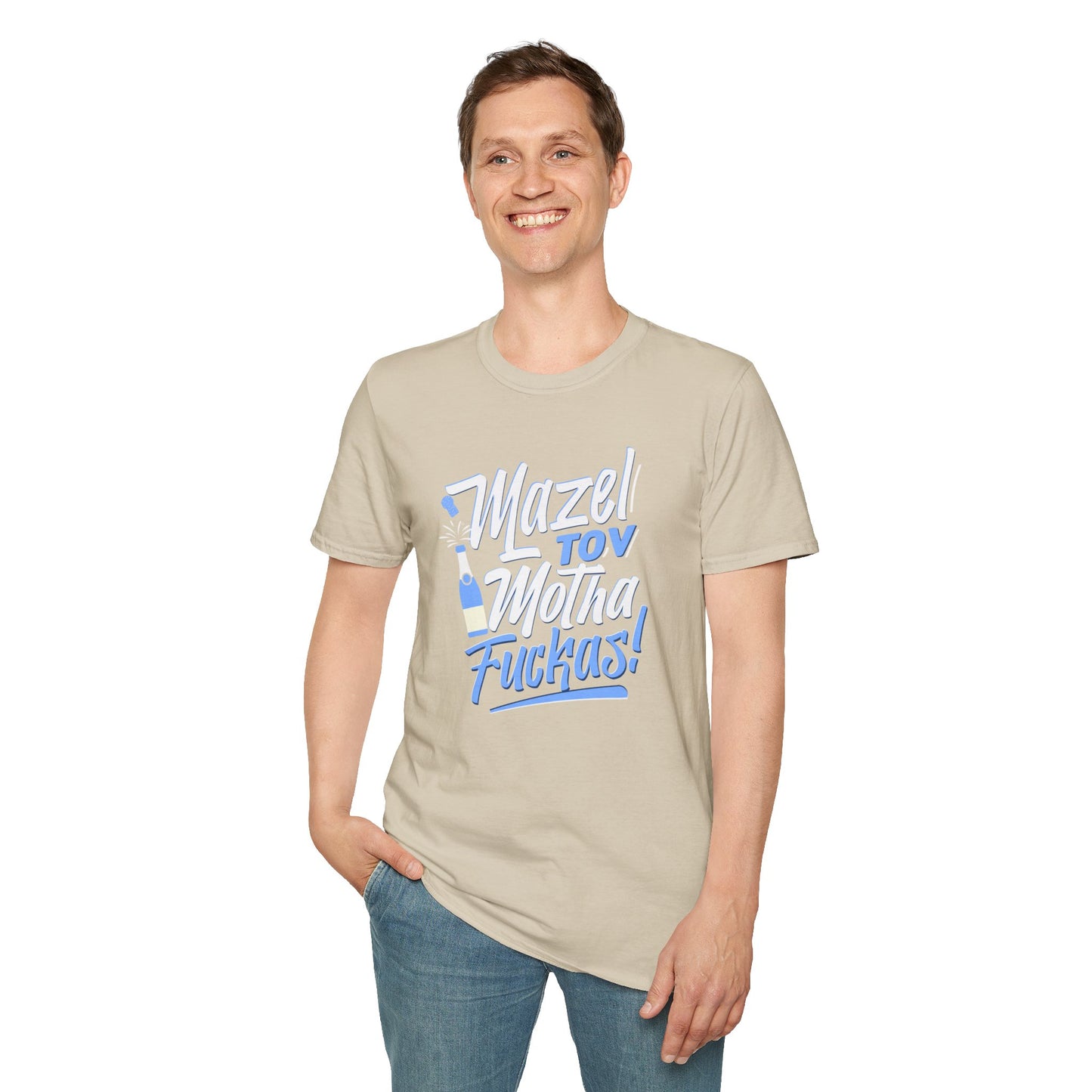 "Mazel Tov Motha Fuckas" Unisex Softstyle T-Shirt