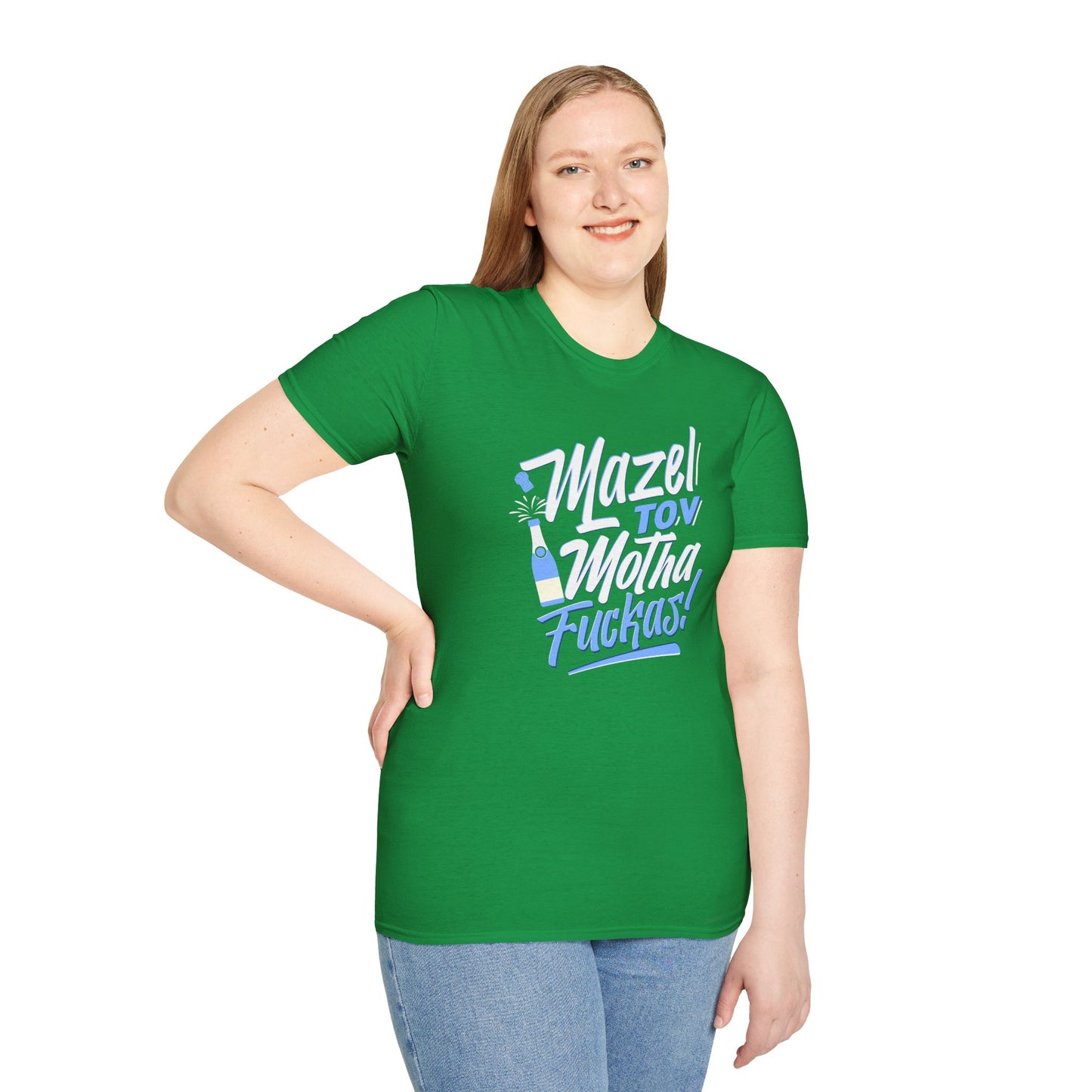 "Mazel Tov Motha Fuckas" Unisex Softstyle T-Shirt