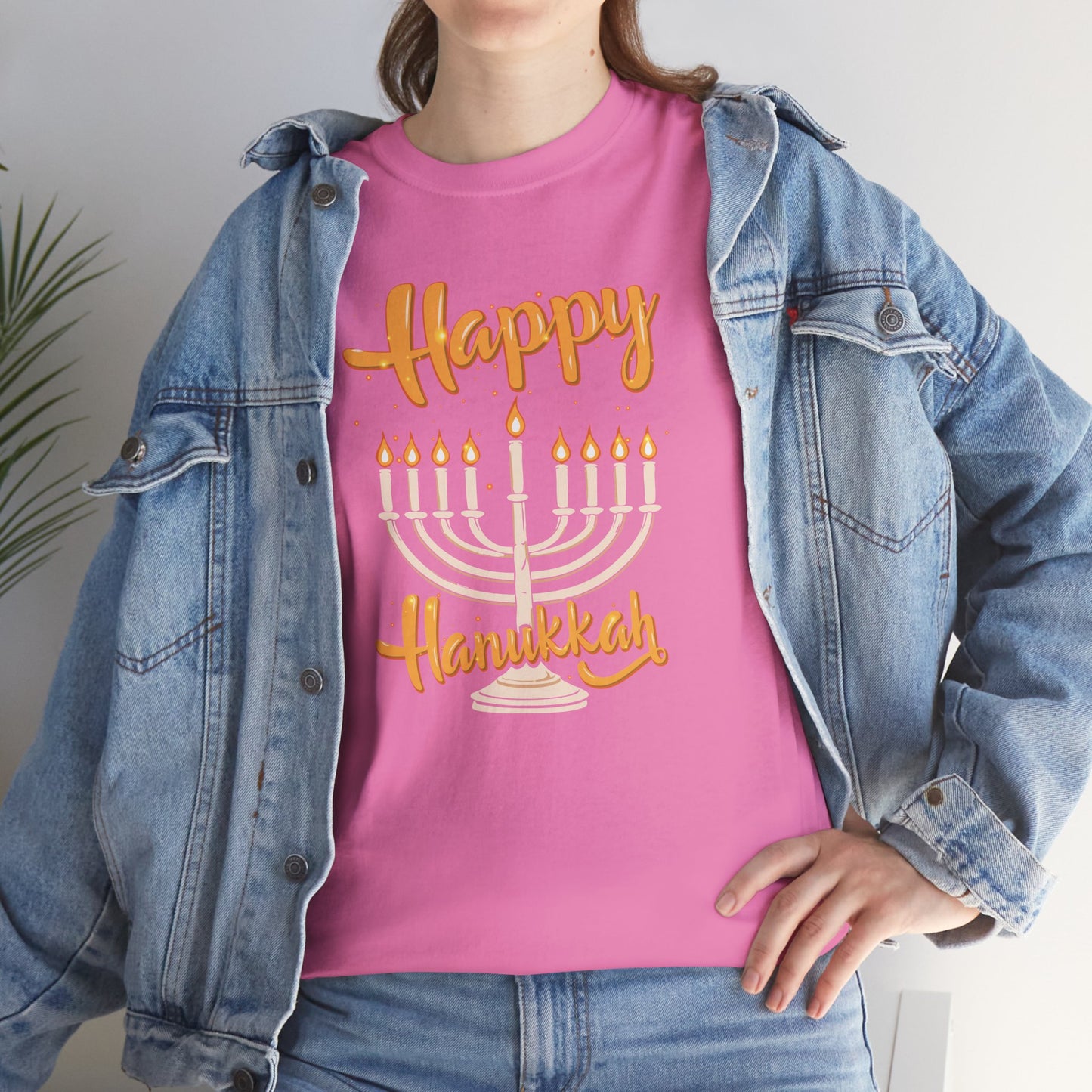 "Happy Hanukkah" Unisex Heavy Cotton Tee