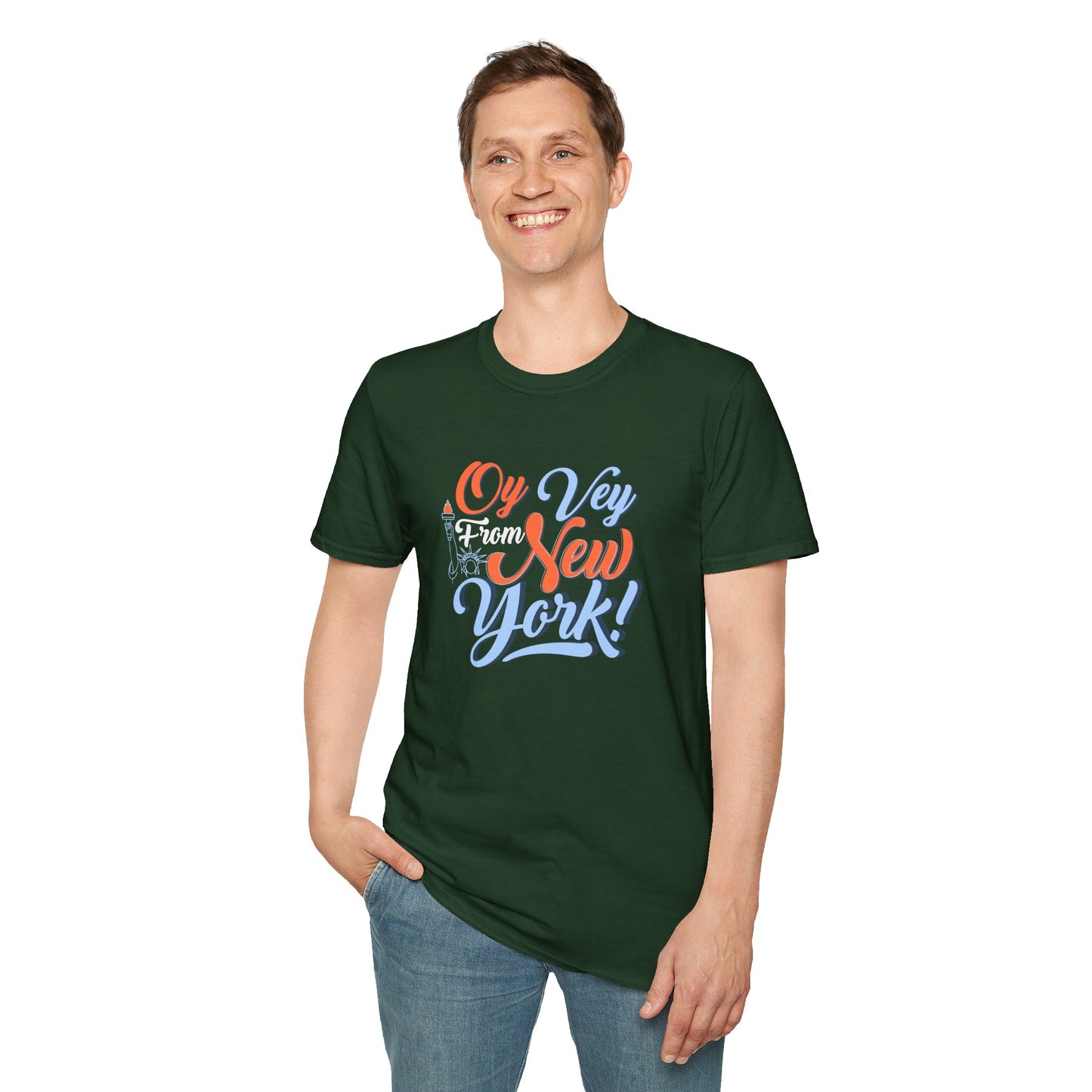 "OY VEY FROM NEW YORK" Unisex Softstyle T-Shirt