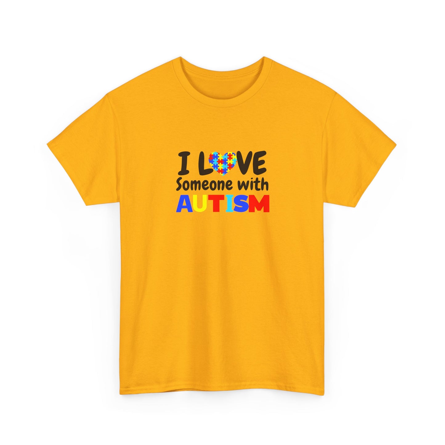 "I Love Someone With Autism" Autism Awareness T-Shirt