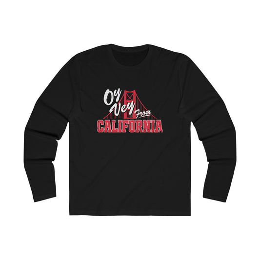 "OY VEY FROM CALIFORNIA" Men's Long Sleeve Crew Tee