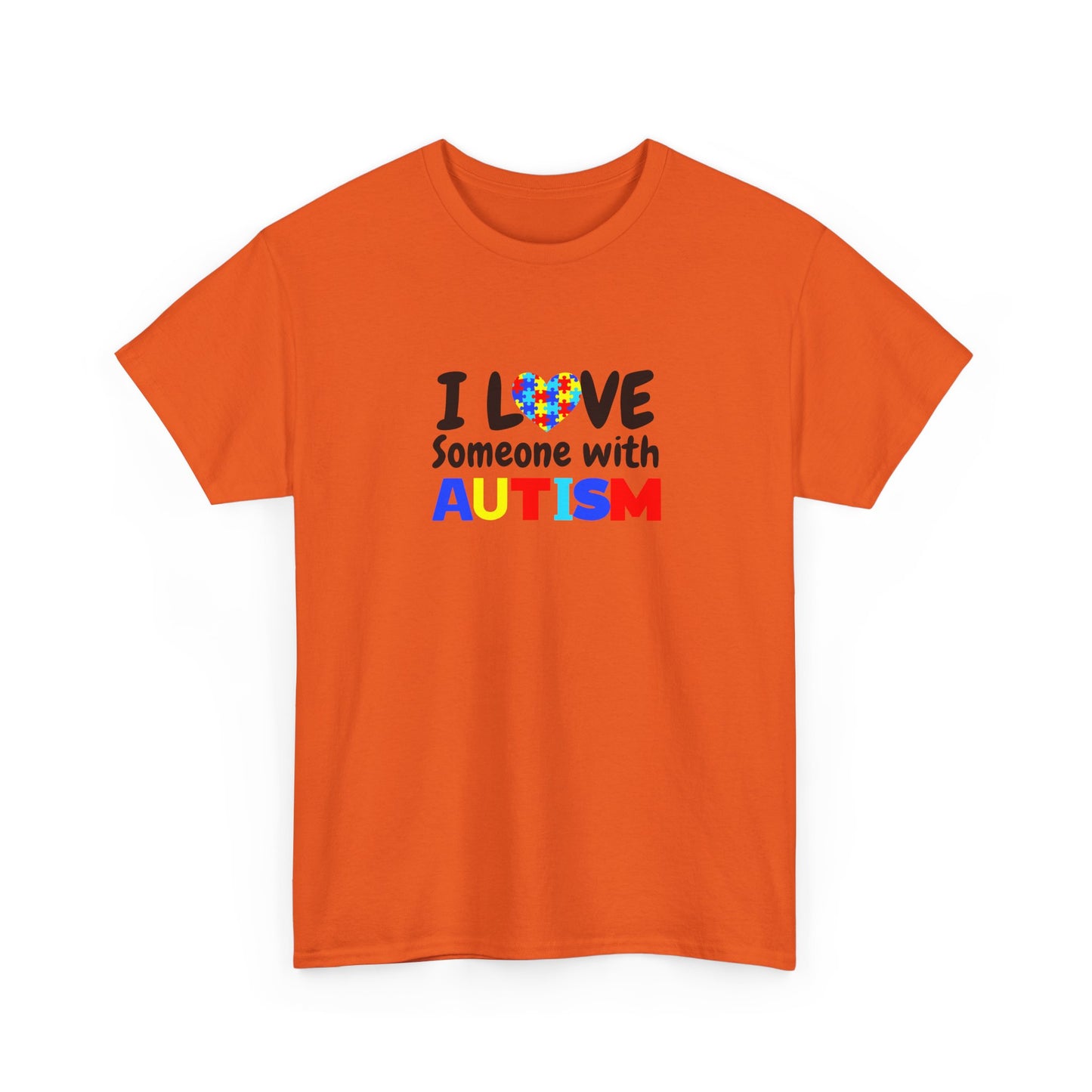 "I Love Someone With Autism" Autism Awareness T-Shirt