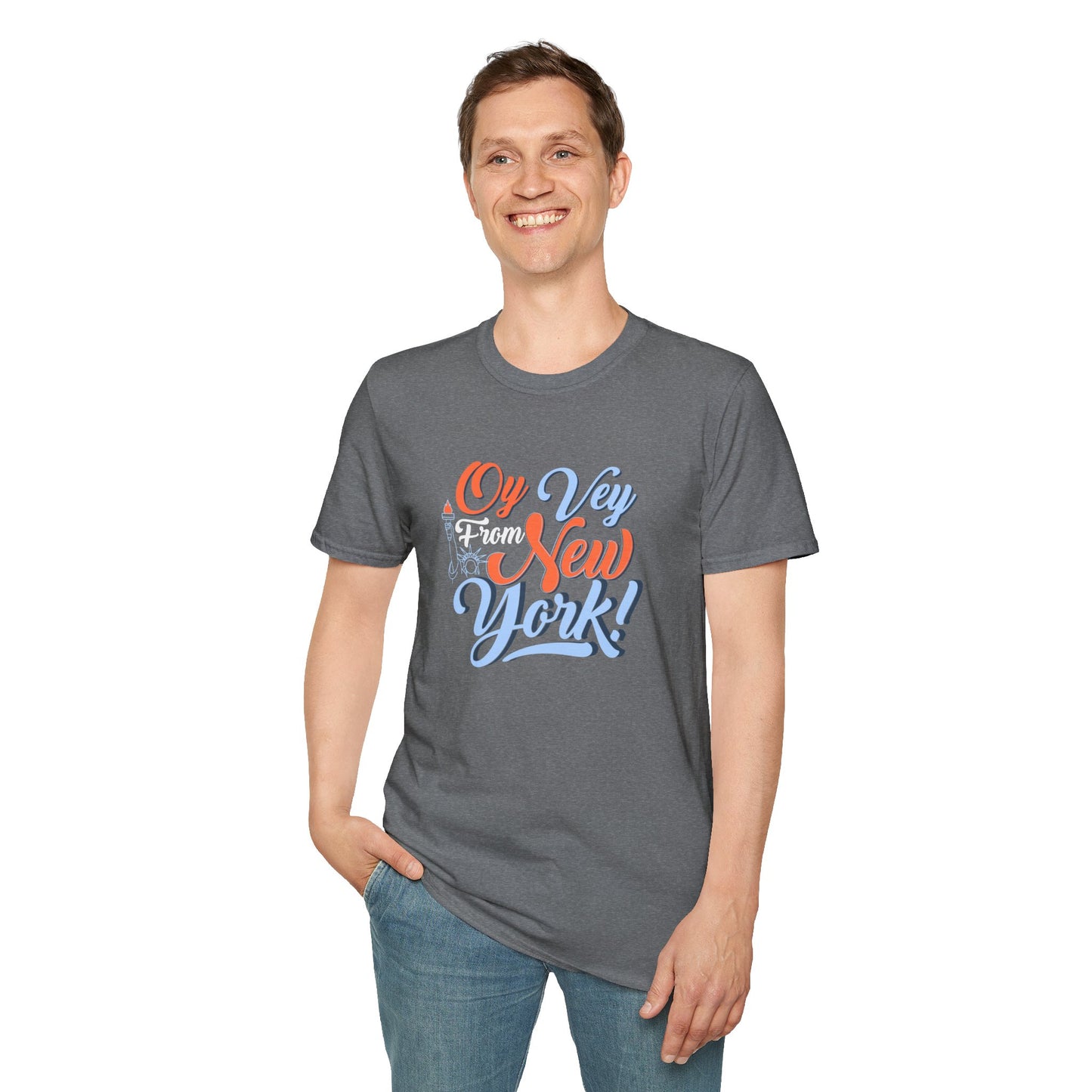 "OY VEY FROM NEW YORK" Unisex Softstyle T-Shirt