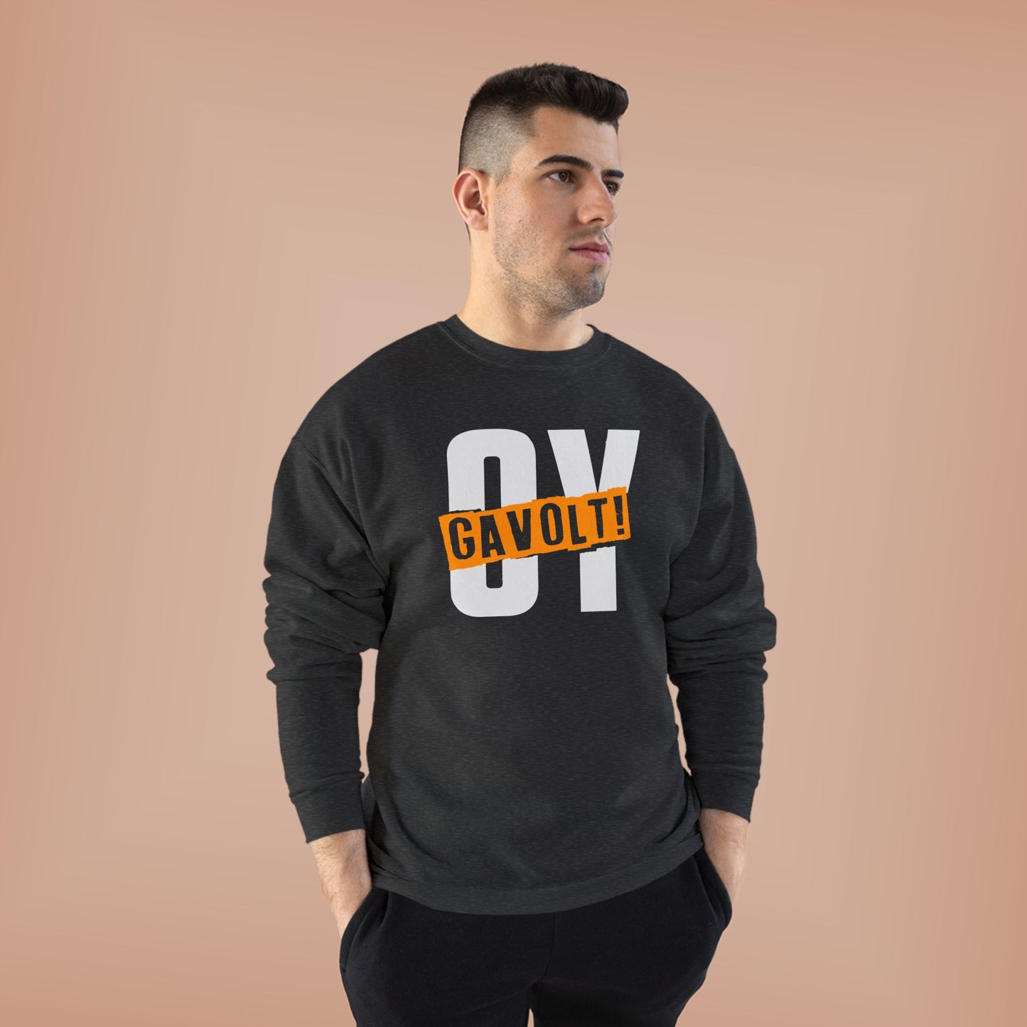 "OY GAVOLT" Unisex EcoSmart® Crewneck Sweatshirt