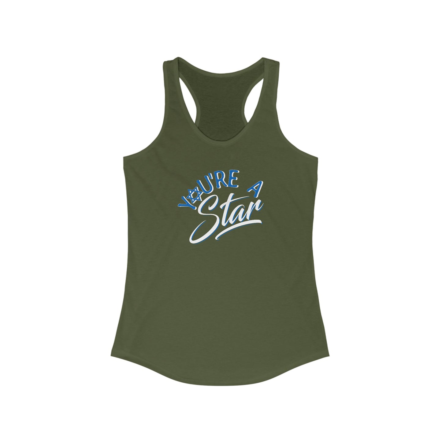 "YOU'RE A STAR" Women's Ideal Racerback Tank