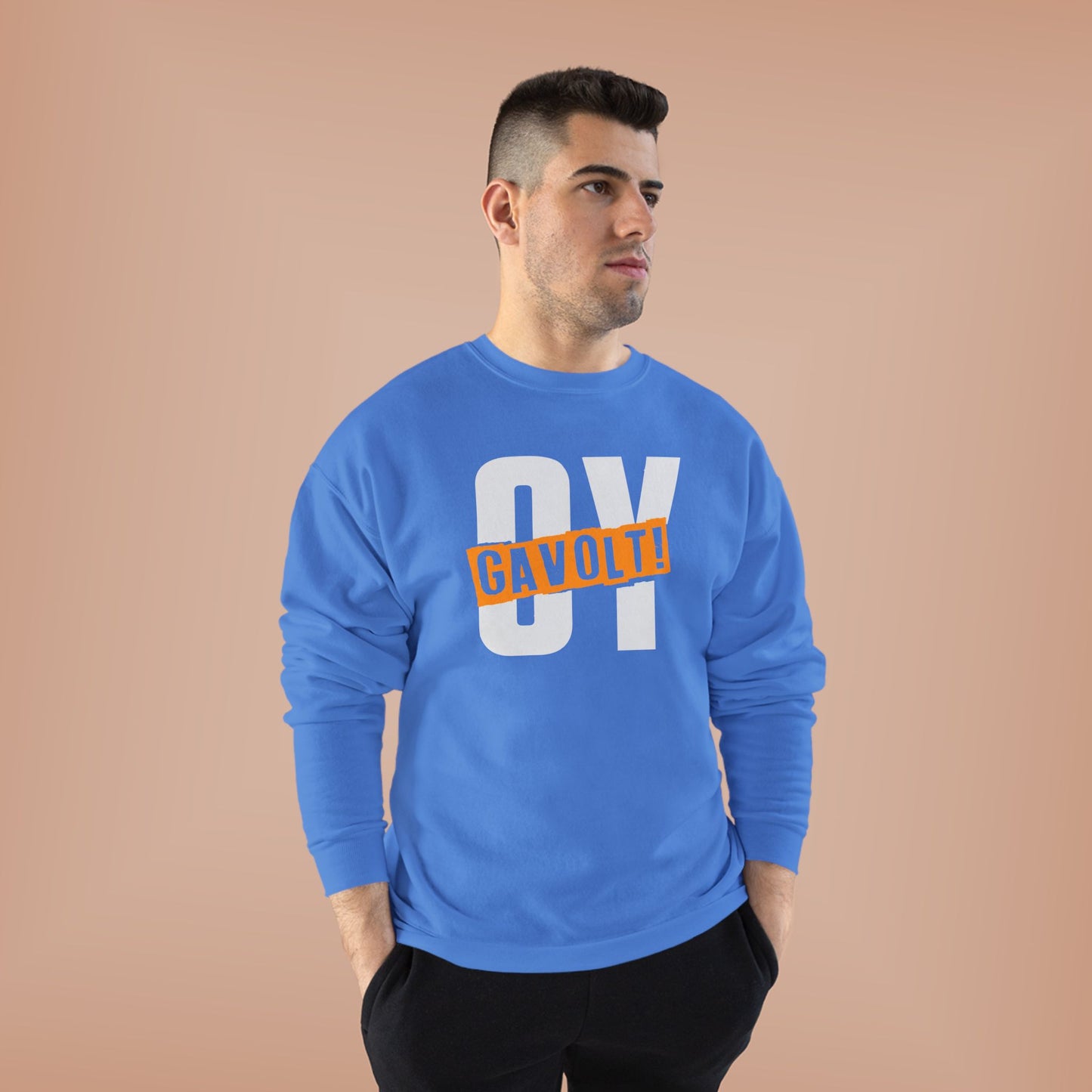 "OY GAVOLT" Unisex EcoSmart® Crewneck Sweatshirt