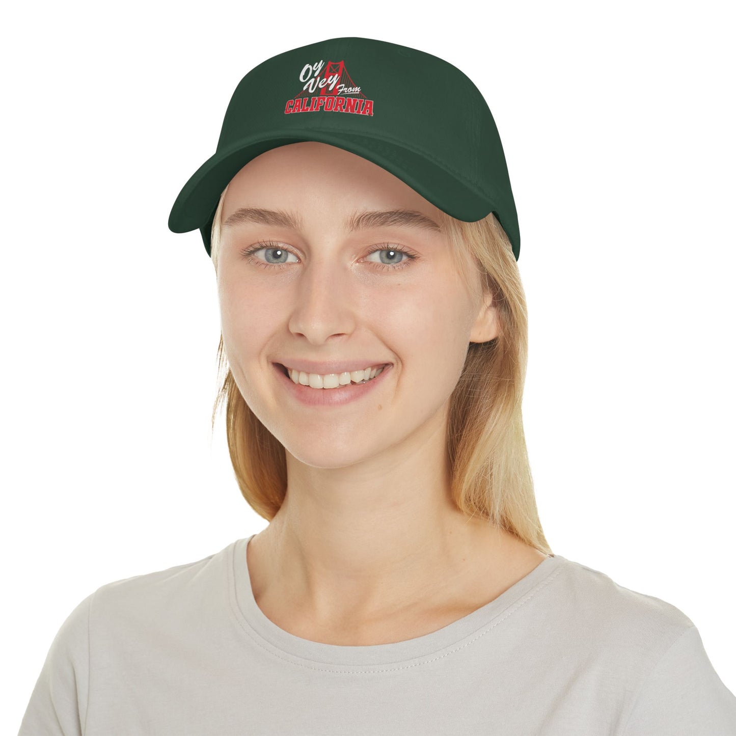 "OY VEY FROM CALIFORNIA" Low Profile Baseball Cap