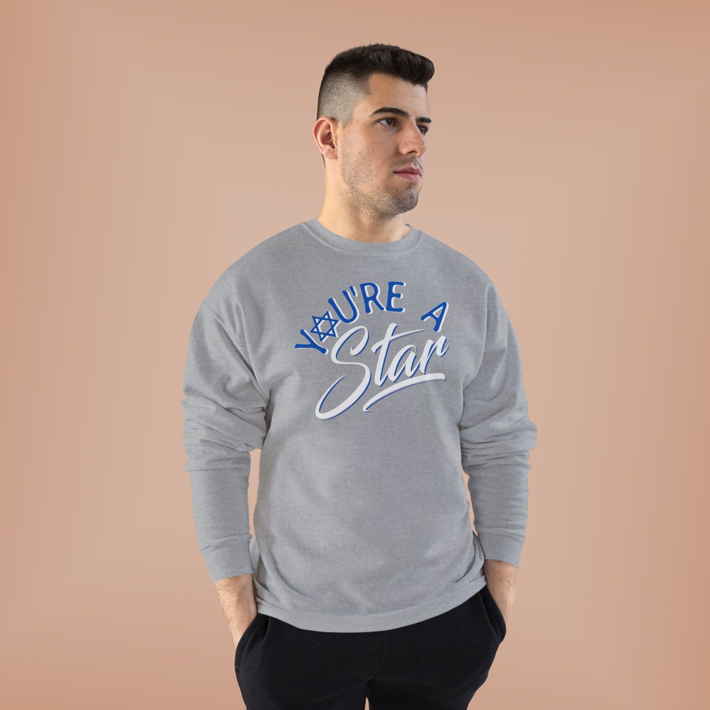 "YOU'RE A STAR" Unisex EcoSmart® Crewneck Sweatshirt