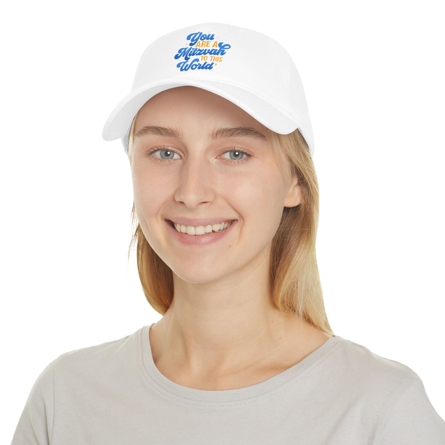 "YOU ARE A MITZVAH TO THIS WORLD" Low Profile Baseball Cap