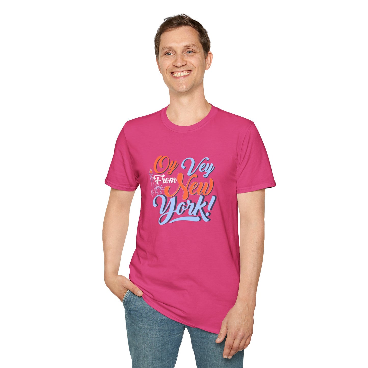 "OY VEY FROM NEW YORK" Unisex Softstyle T-Shirt