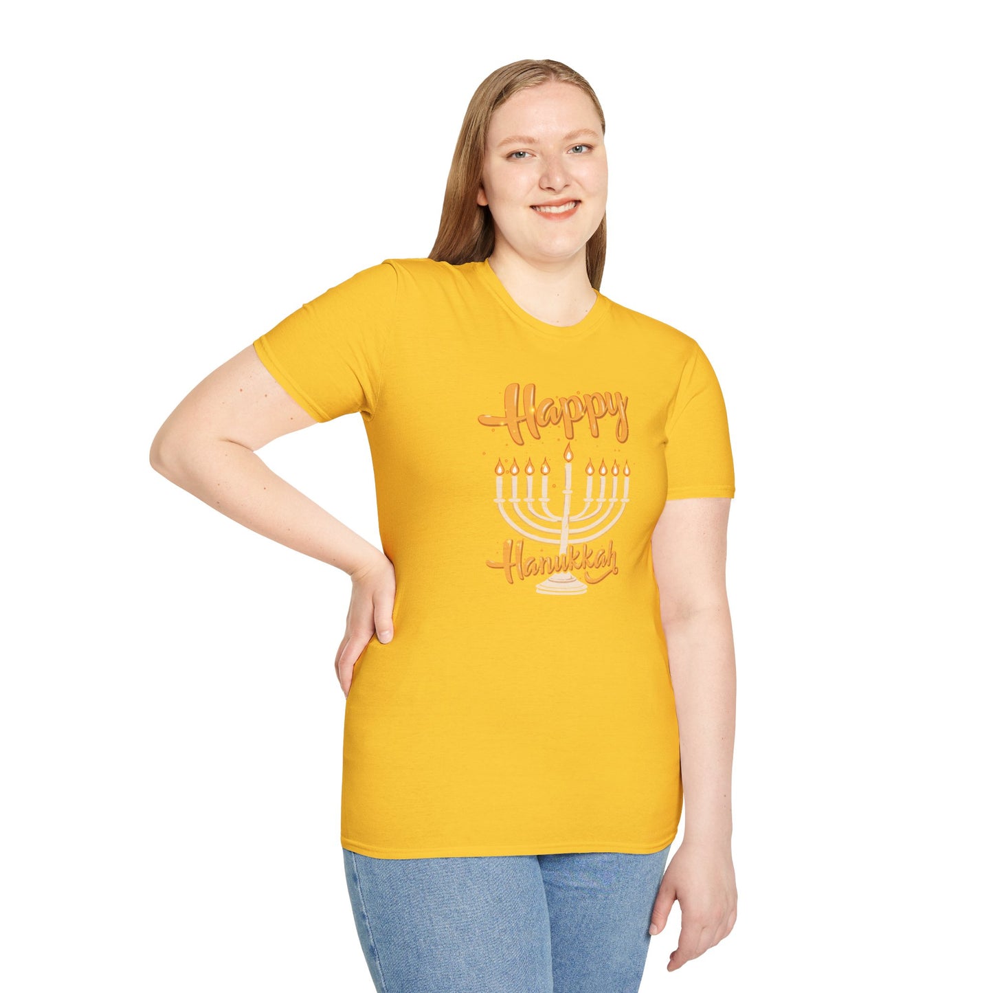 "Happy Hanukkah" Unisex Softstyle T-Shirt