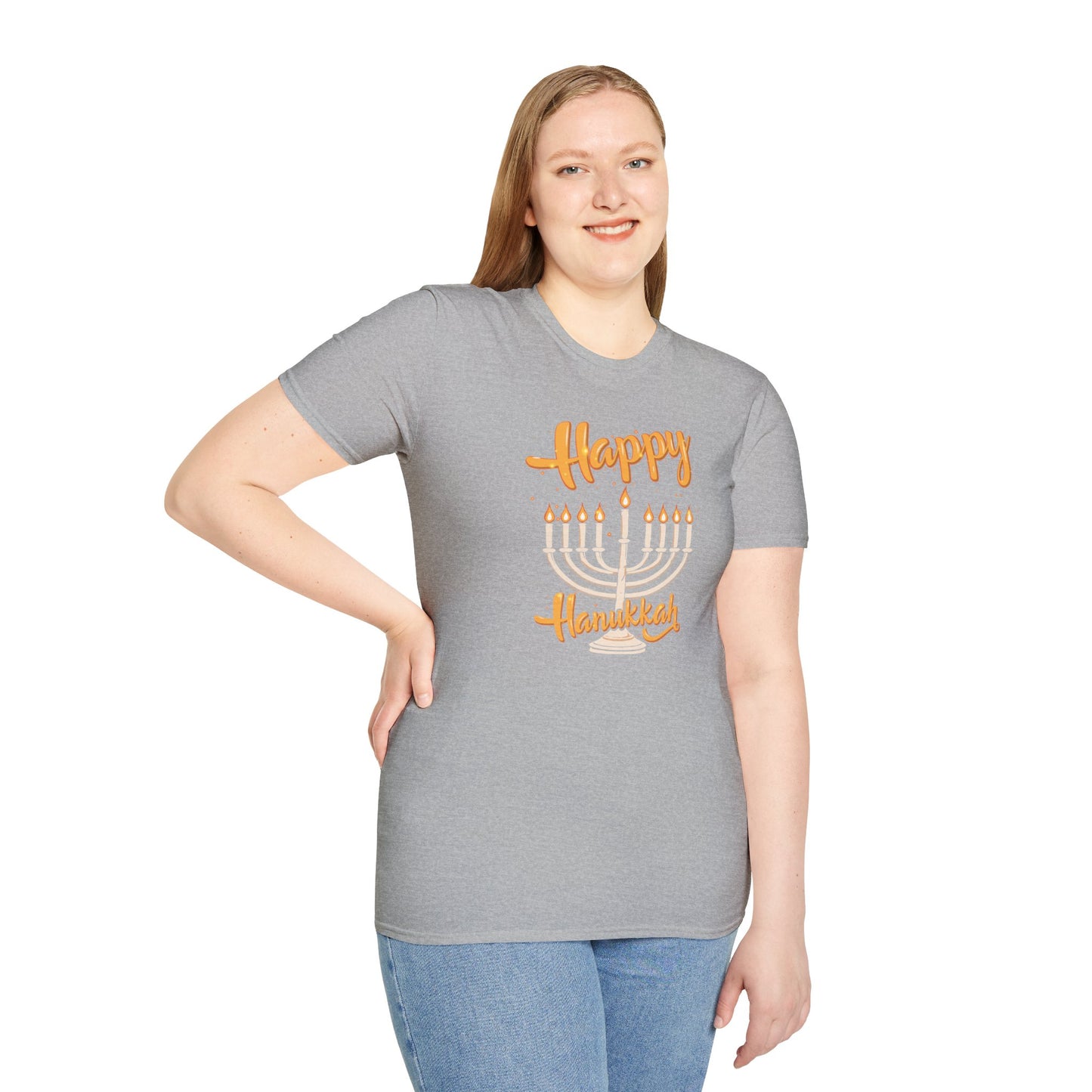 "Happy Hanukkah" Unisex Softstyle T-Shirt