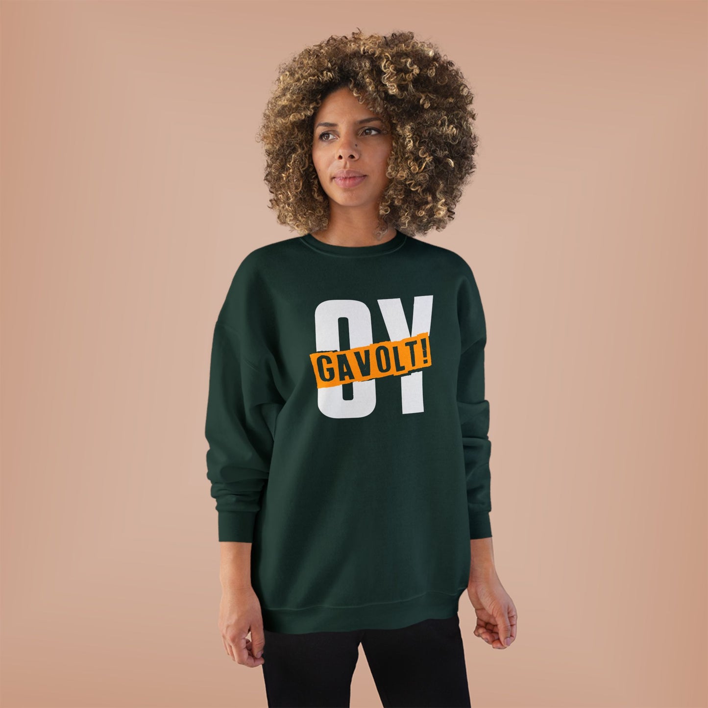 "OY GAVOLT" Unisex EcoSmart® Crewneck Sweatshirt