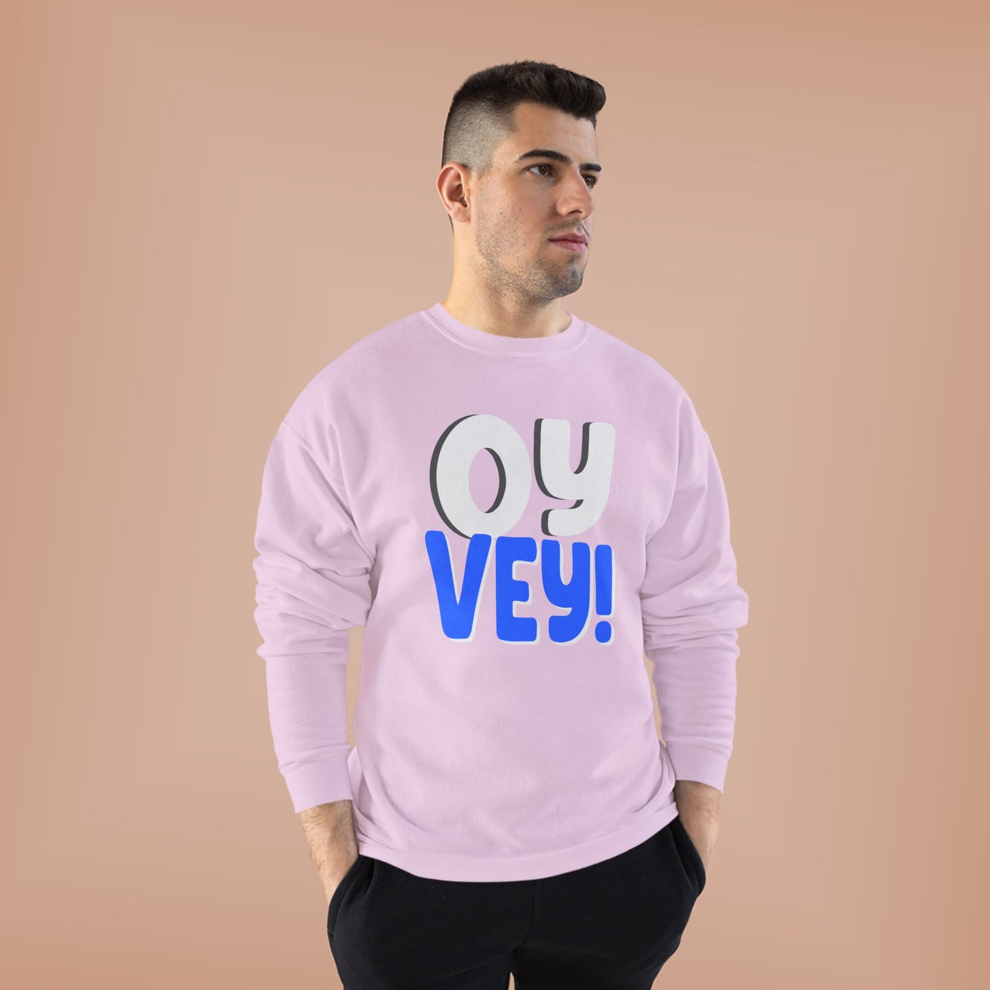 "OY VEY" Unisex EcoSmart® Crewneck Sweatshirt