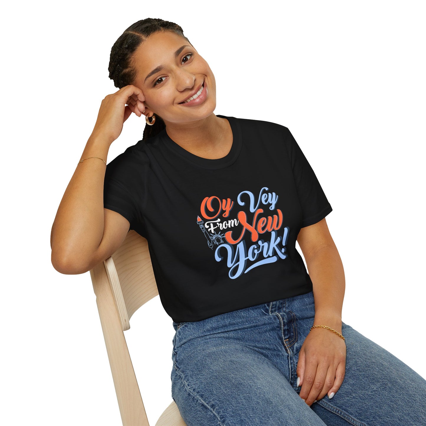 "OY VEY FROM NEW YORK" Unisex Softstyle T-Shirt