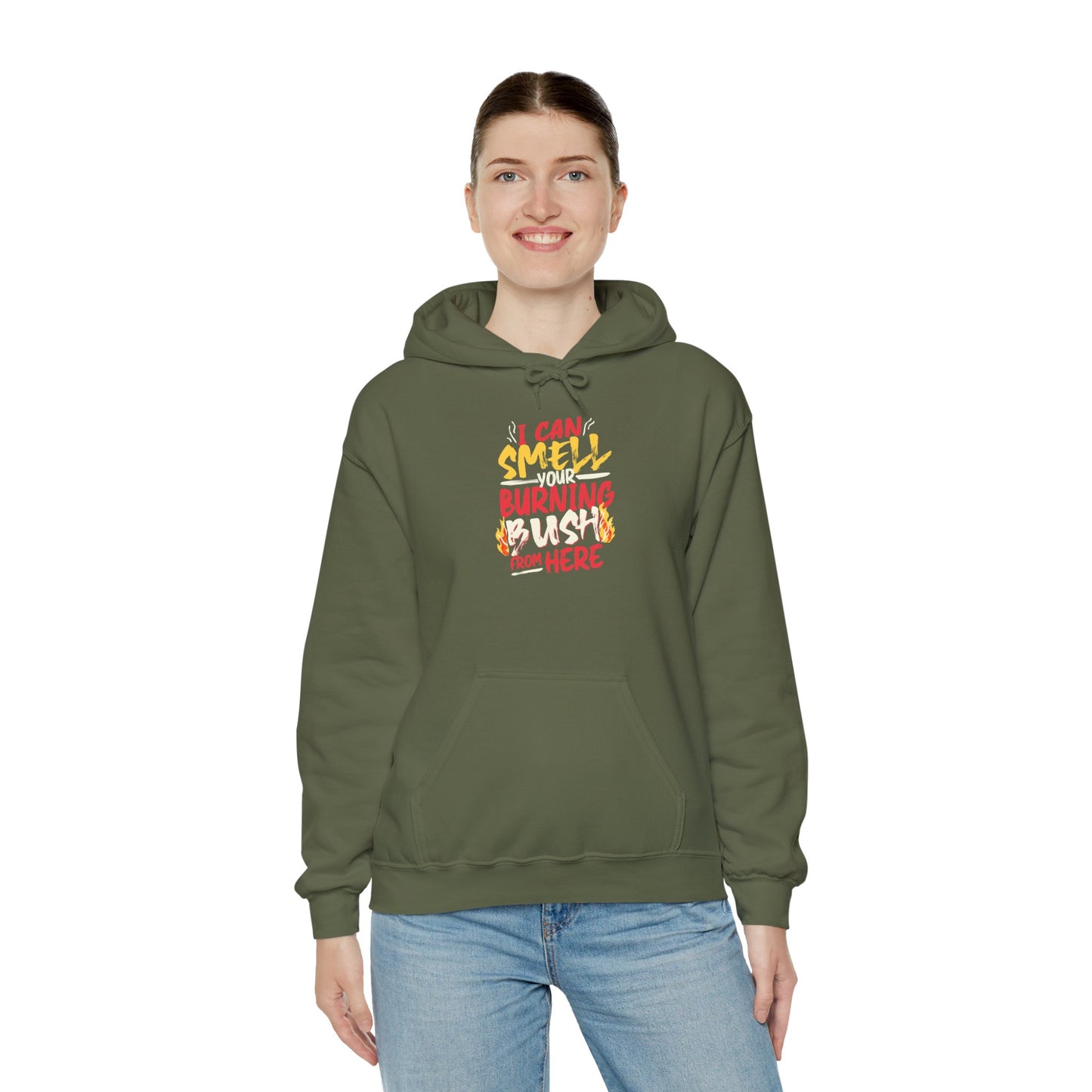 "I Can Smell Your Burning Bush" Unisex Heavy Blend™ Hooded Sweatshirt