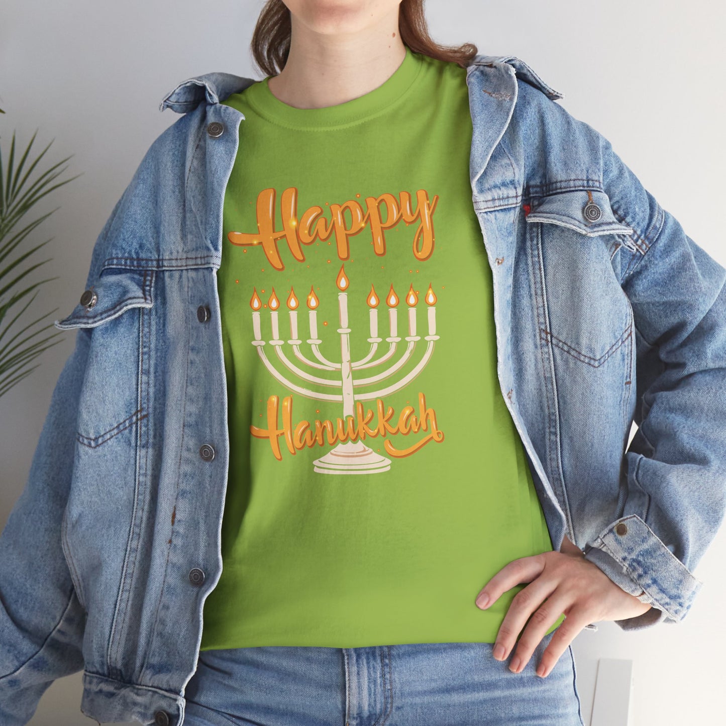 "Happy Hanukkah" Unisex Heavy Cotton Tee