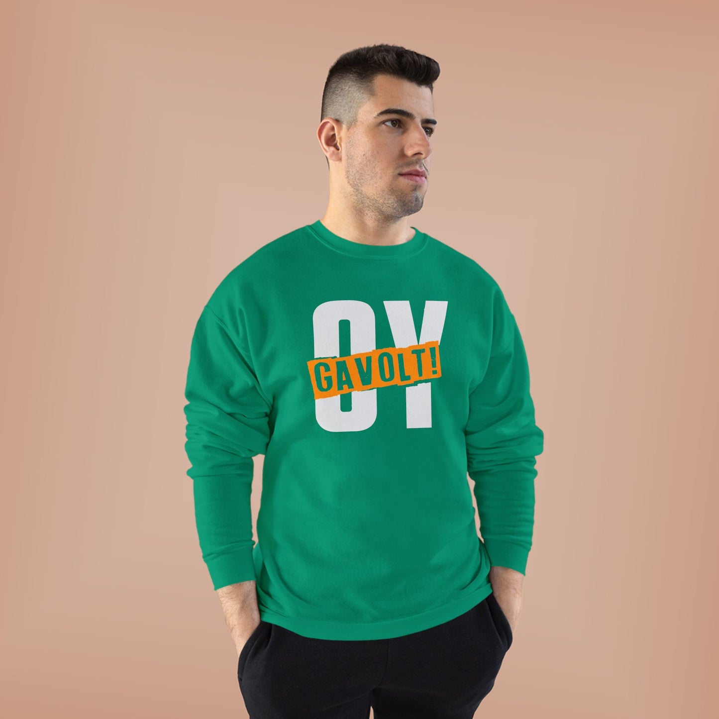 "OY GAVOLT" Unisex EcoSmart® Crewneck Sweatshirt