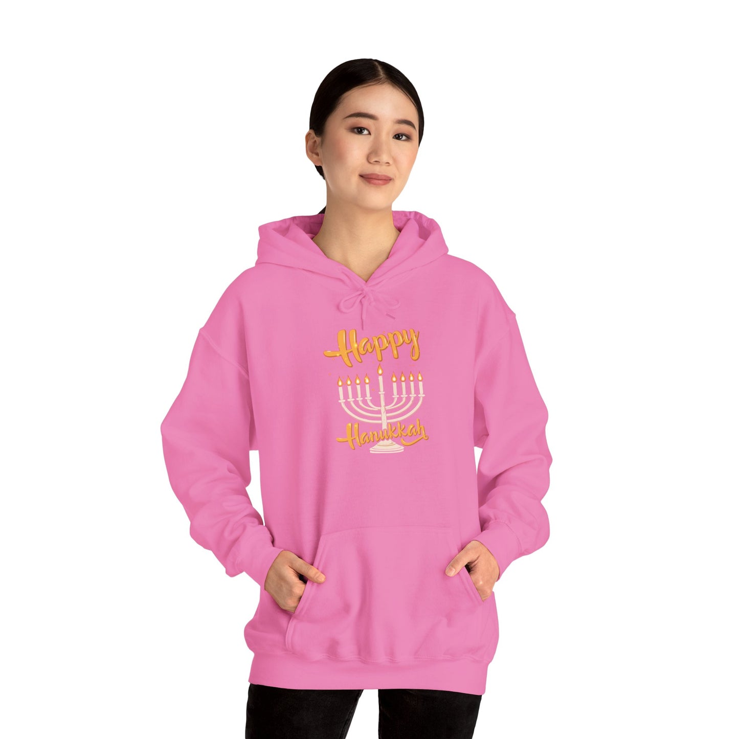 "Happy Hanukkah" Unisex Heavy Blend™ Hooded Sweatshirt