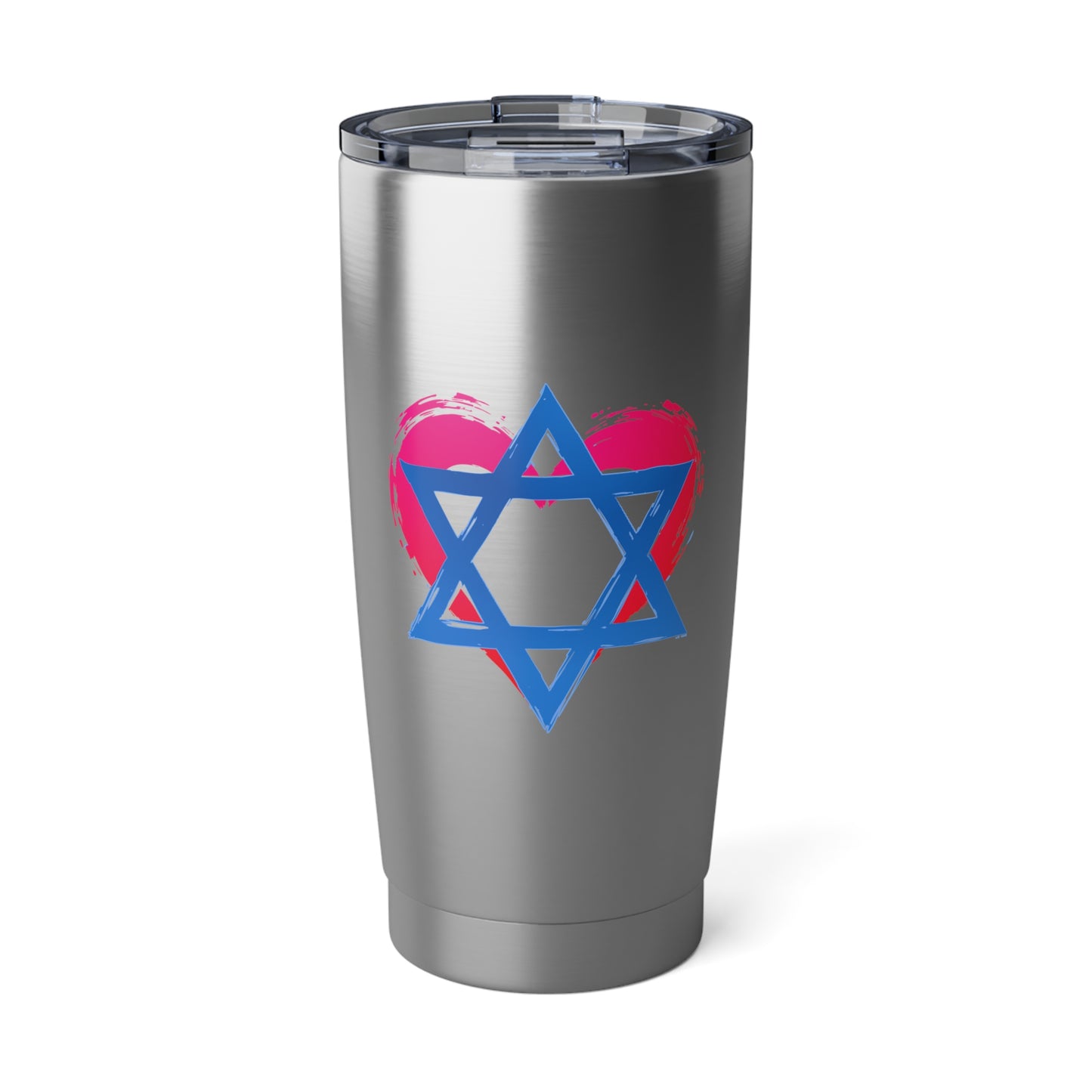 Star of David with Heart 20oz Tumbler