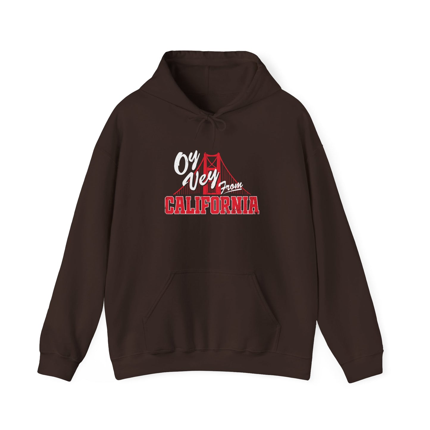 "OY VEY FROM CALIFORNIA" Unisex Heavy Blend™ Hooded Sweatshirt