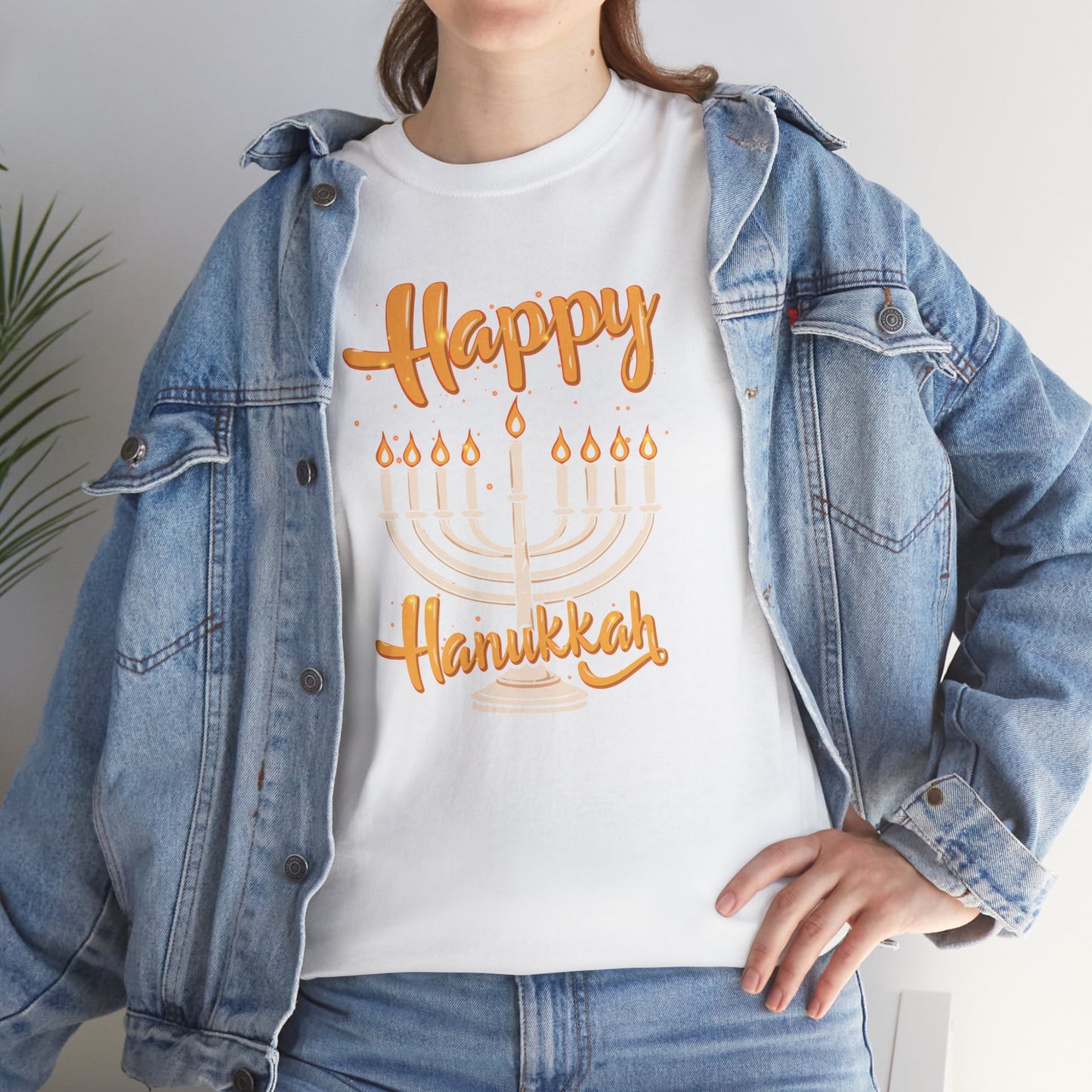 "Happy Hanukkah" Unisex Heavy Cotton Tee