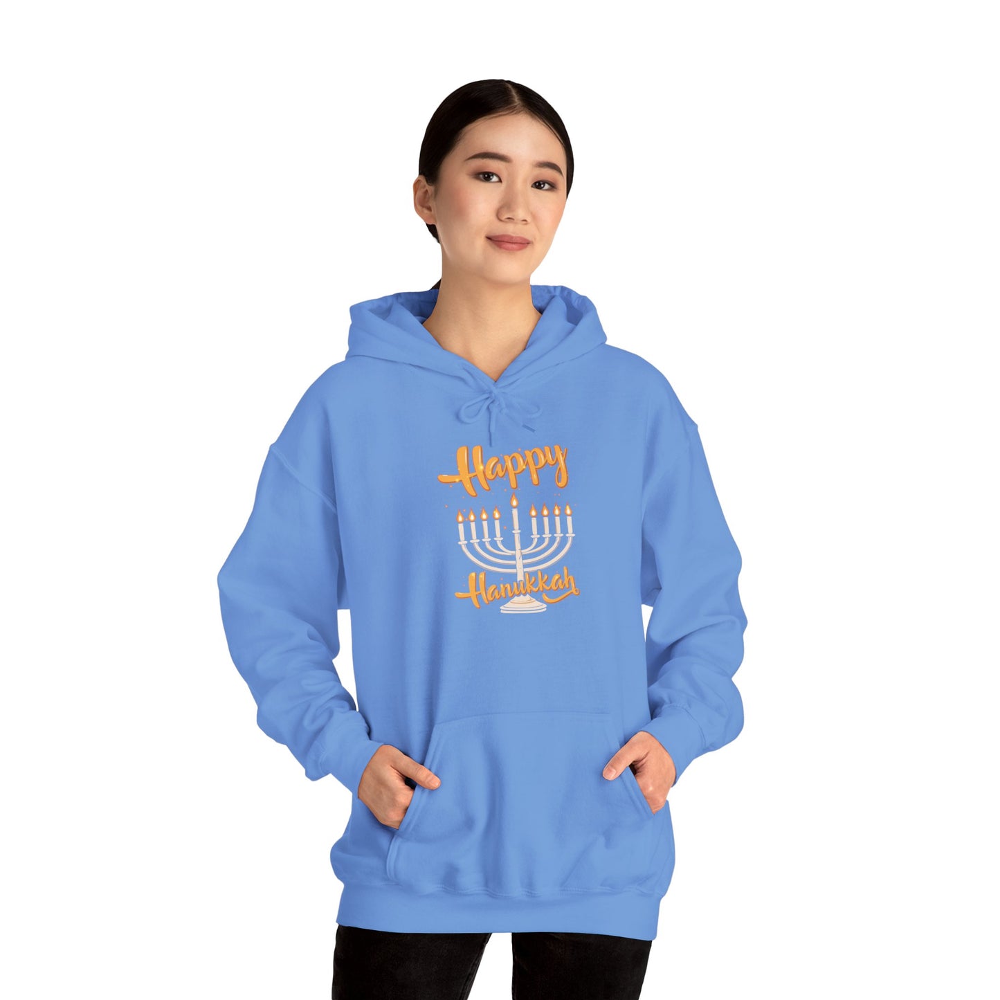 "Happy Hanukkah" Unisex Heavy Blend™ Hooded Sweatshirt