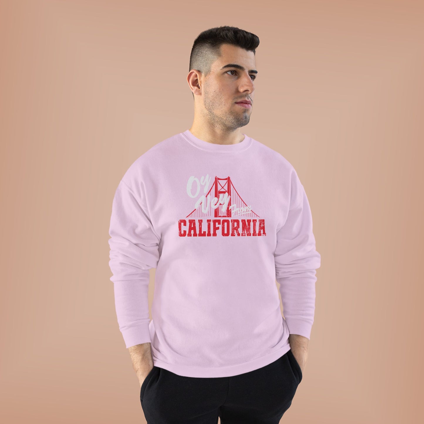 "OY VEY FROM CALIFORNIA" Unisex EcoSmart® Crewneck Sweatshirt