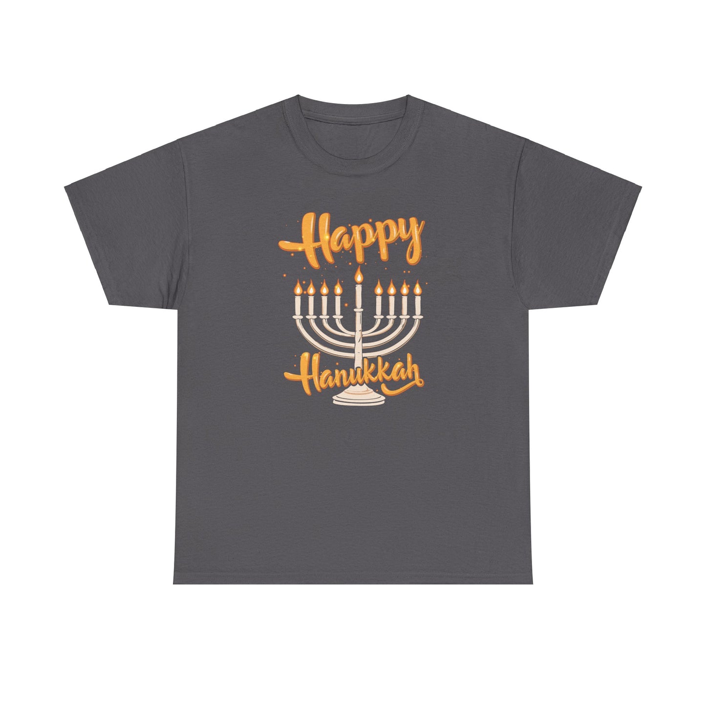 "Happy Hanukkah" Unisex Heavy Cotton Tee