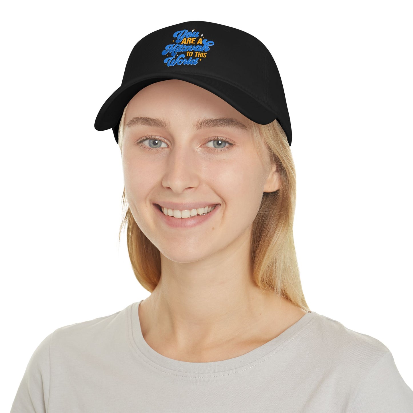 "YOU ARE A MITZVAH TO THIS WORLD" Low Profile Baseball Cap