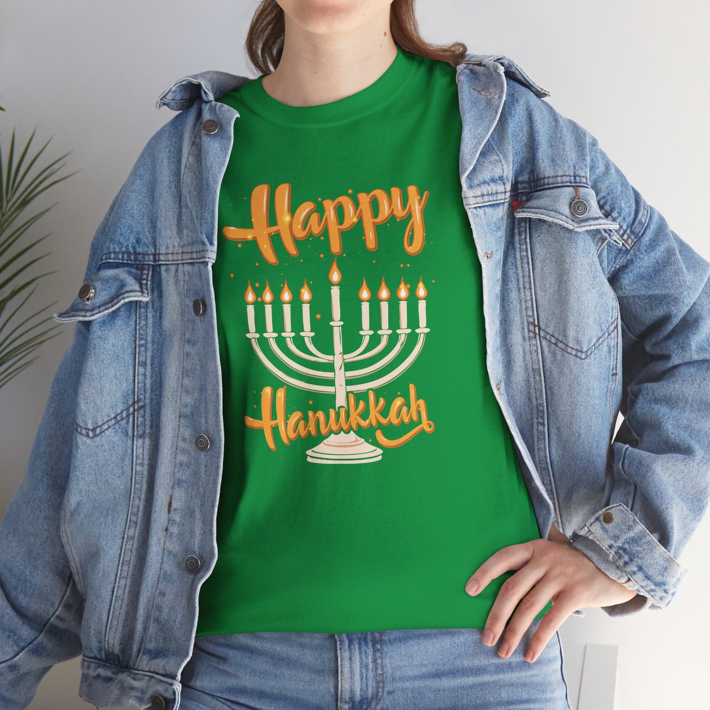 "Happy Hanukkah" Unisex Heavy Cotton Tee