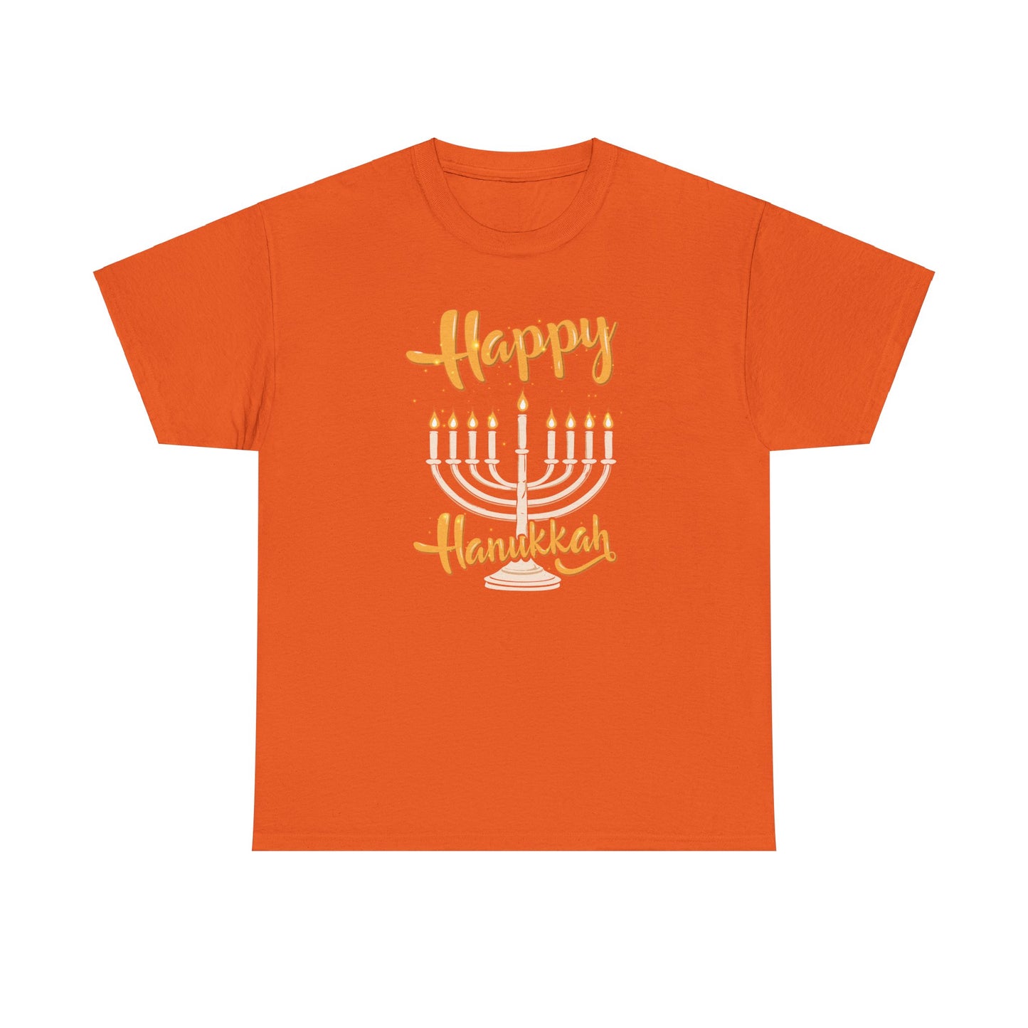 "Happy Hanukkah" Unisex Heavy Cotton Tee