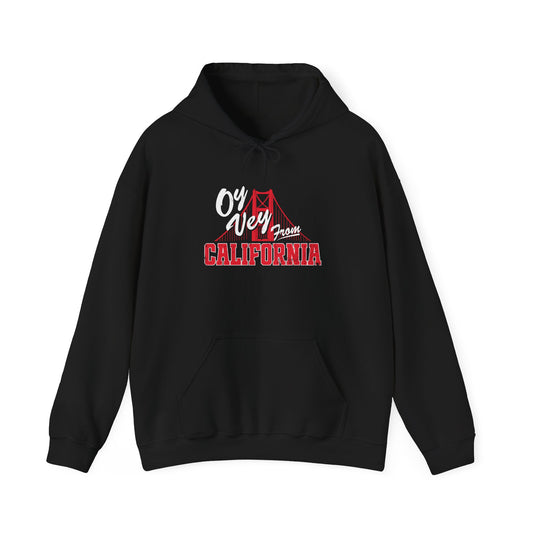 "OY VEY FROM CALIFORNIA" Unisex Heavy Blend™ Hooded Sweatshirt