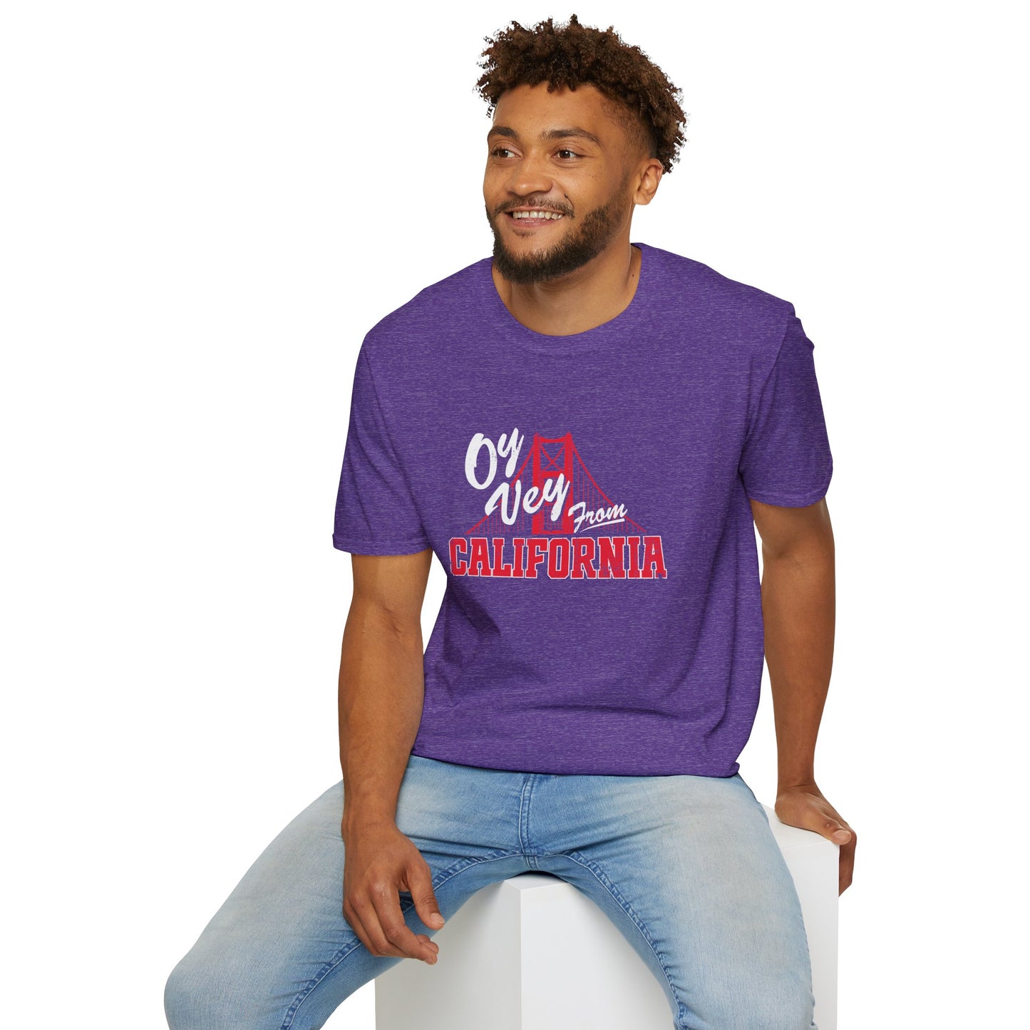 "OY VEY FROM CALIFORNIA" Unisex Softstyle T-Shirt