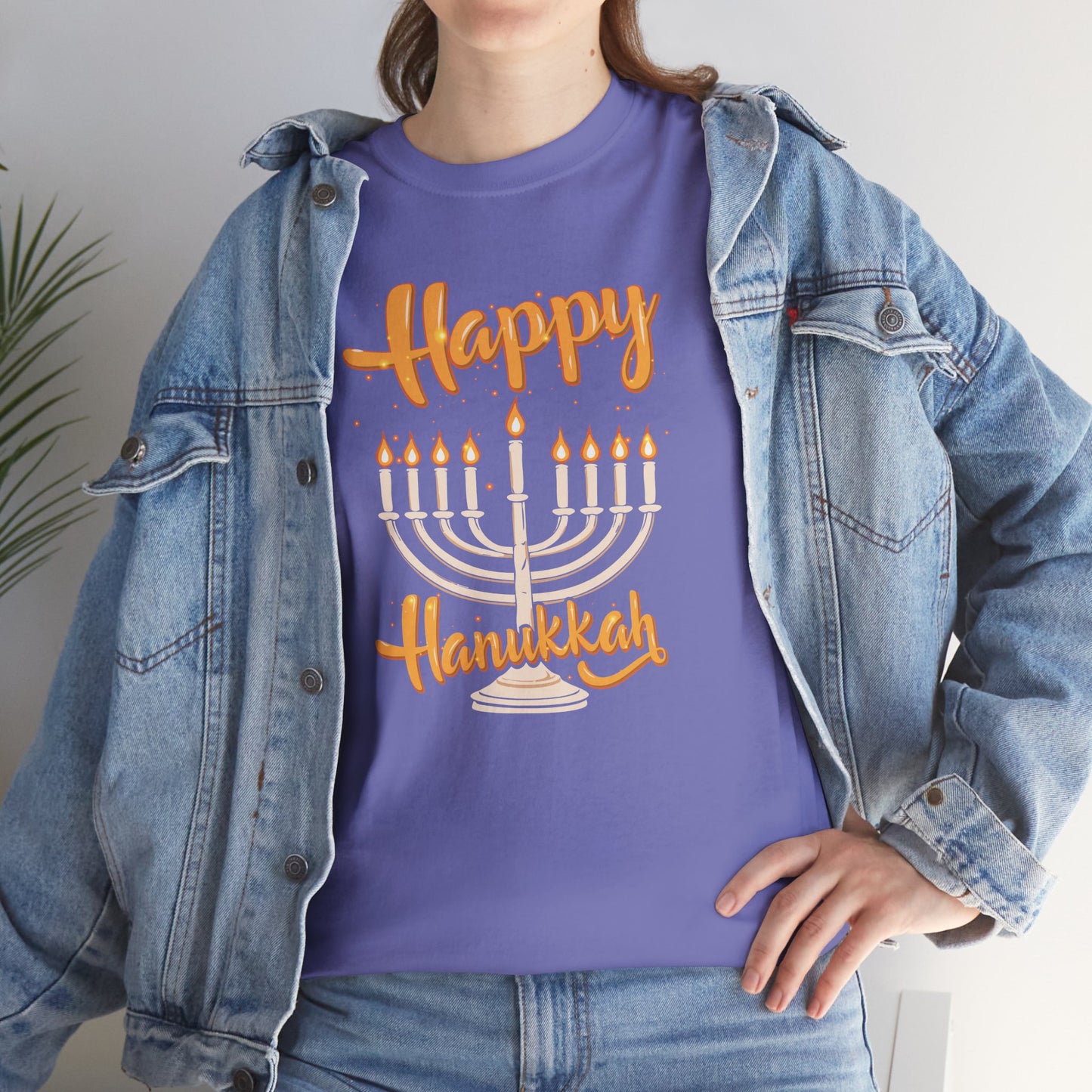 "Happy Hanukkah" Unisex Heavy Cotton Tee