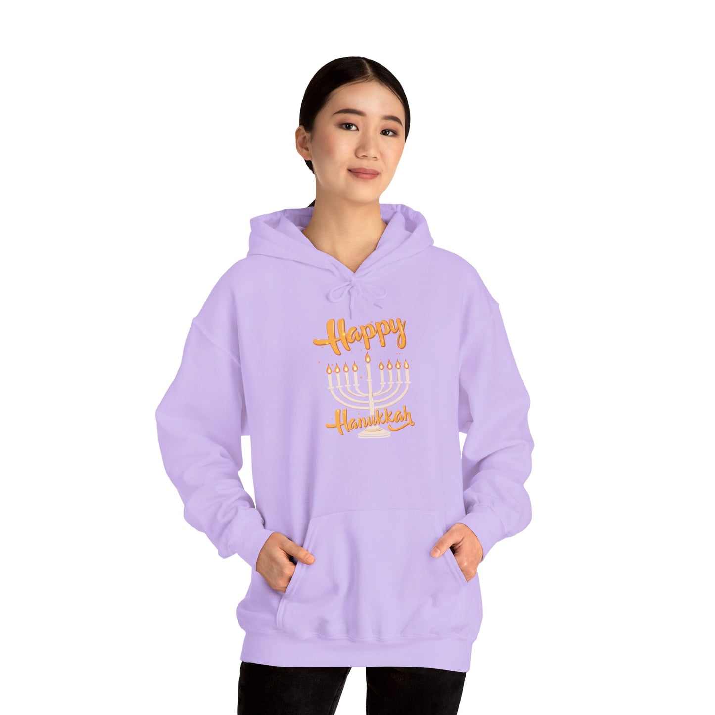 "Happy Hanukkah" Unisex Heavy Blend™ Hooded Sweatshirt