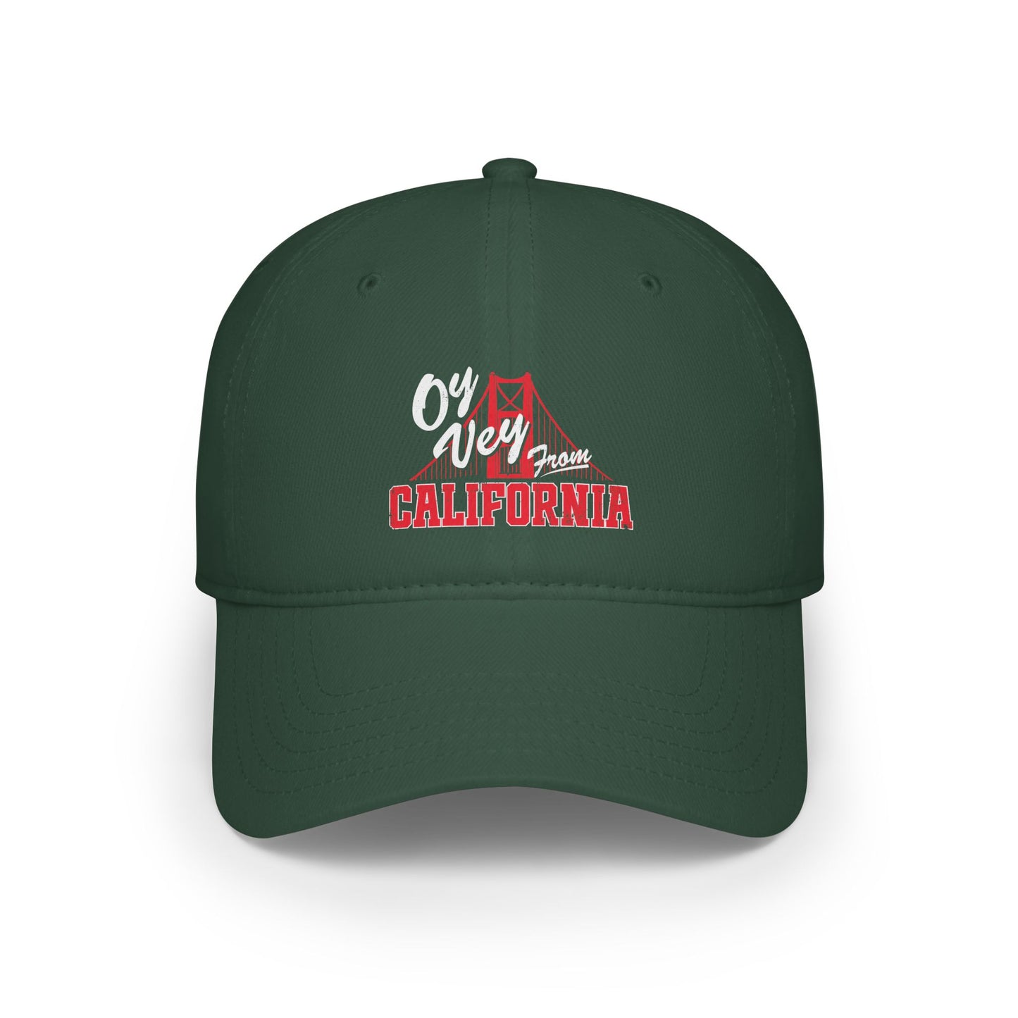 "OY VEY FROM CALIFORNIA" Low Profile Baseball Cap