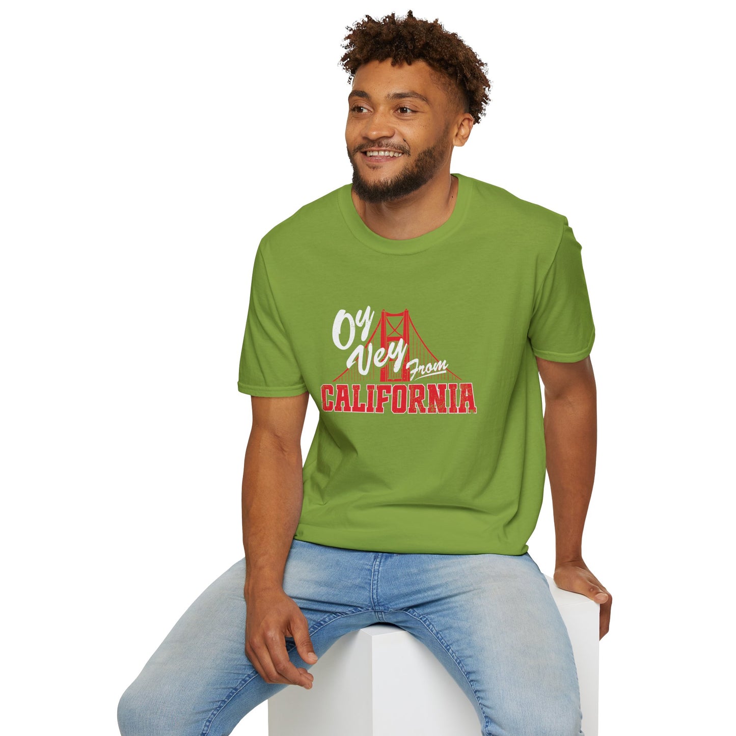 "OY VEY FROM CALIFORNIA" Unisex Softstyle T-Shirt