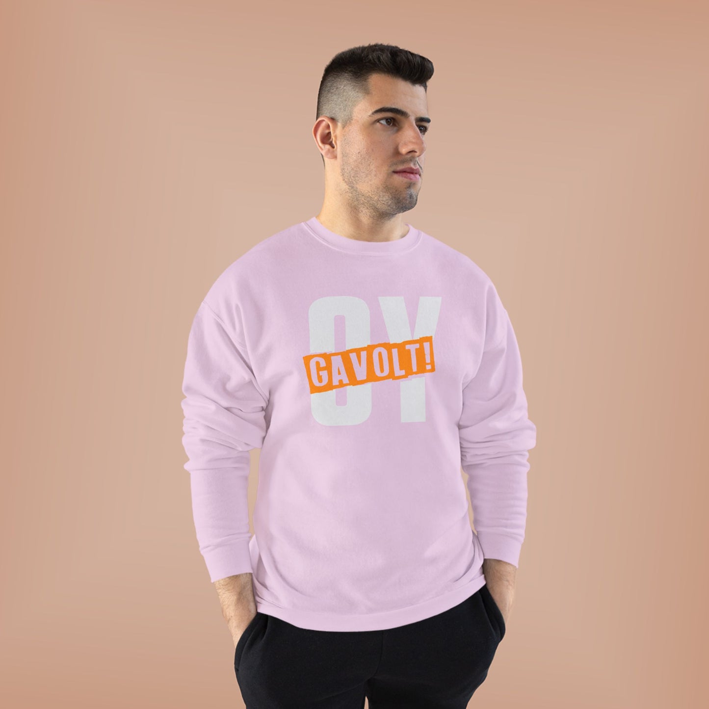 "OY GAVOLT" Unisex EcoSmart® Crewneck Sweatshirt