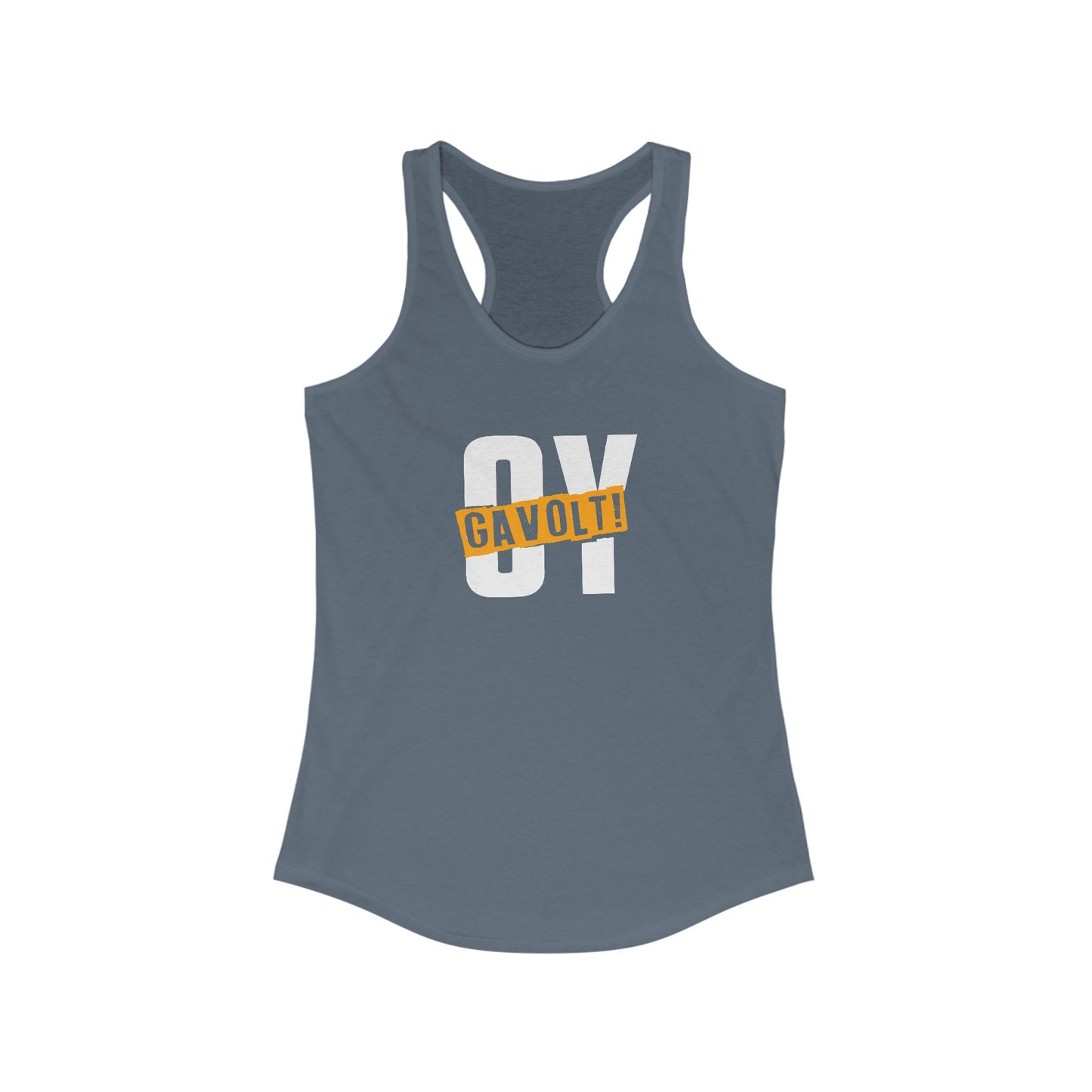 "OY GAVOLT" Women's Ideal Racerback Tank