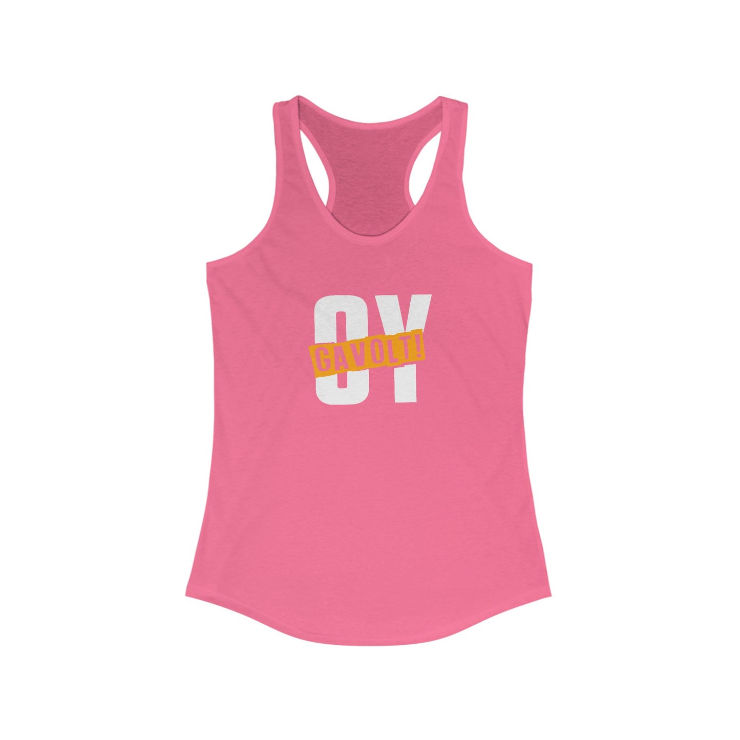 "OY GAVOLT" Women's Ideal Racerback Tank