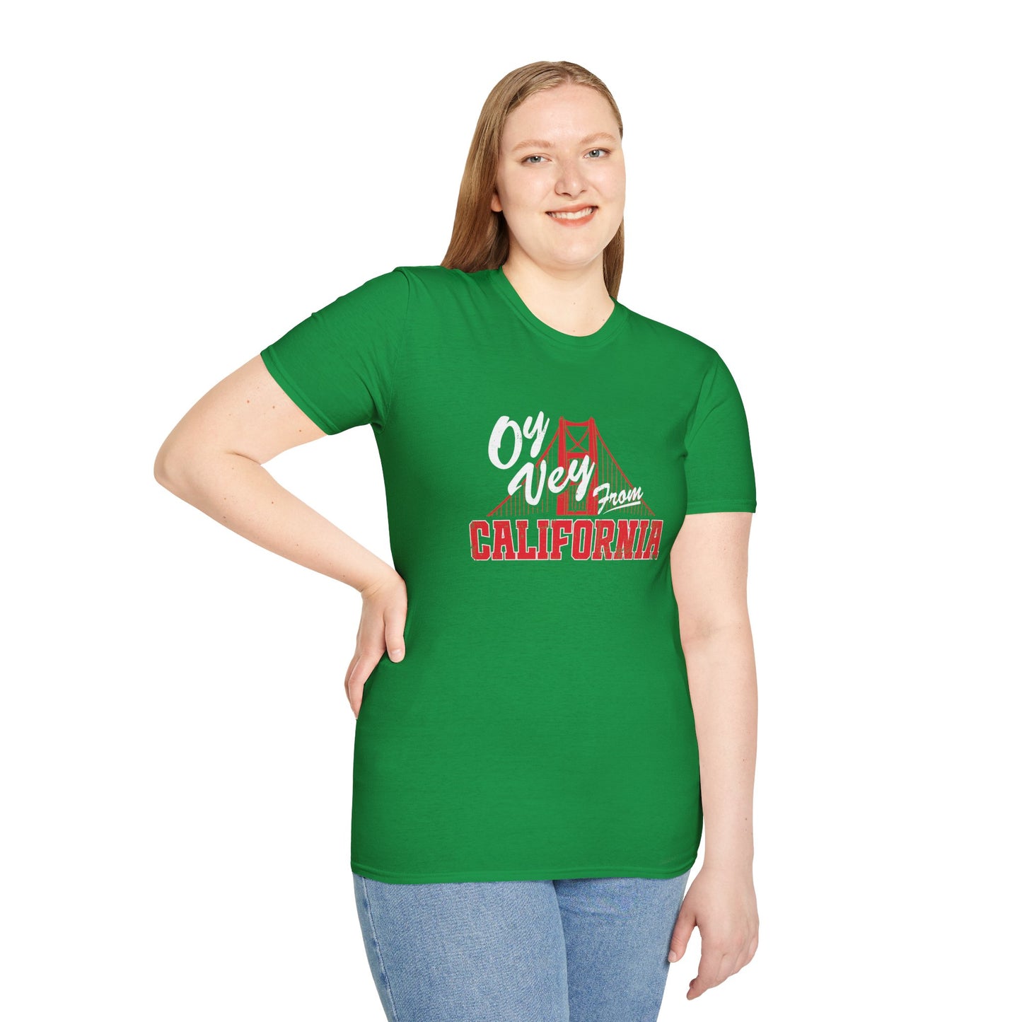 "OY VEY FROM CALIFORNIA" Unisex Softstyle T-Shirt